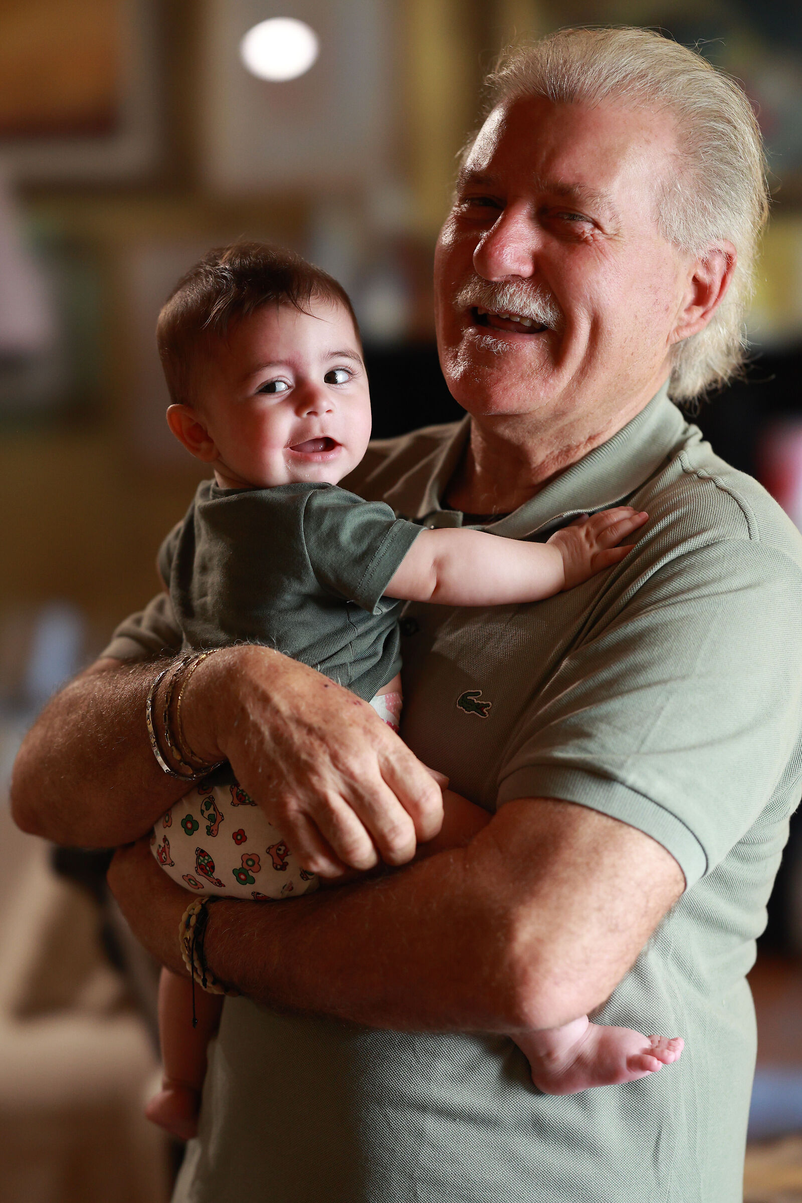Grandfather Mauro and Mia