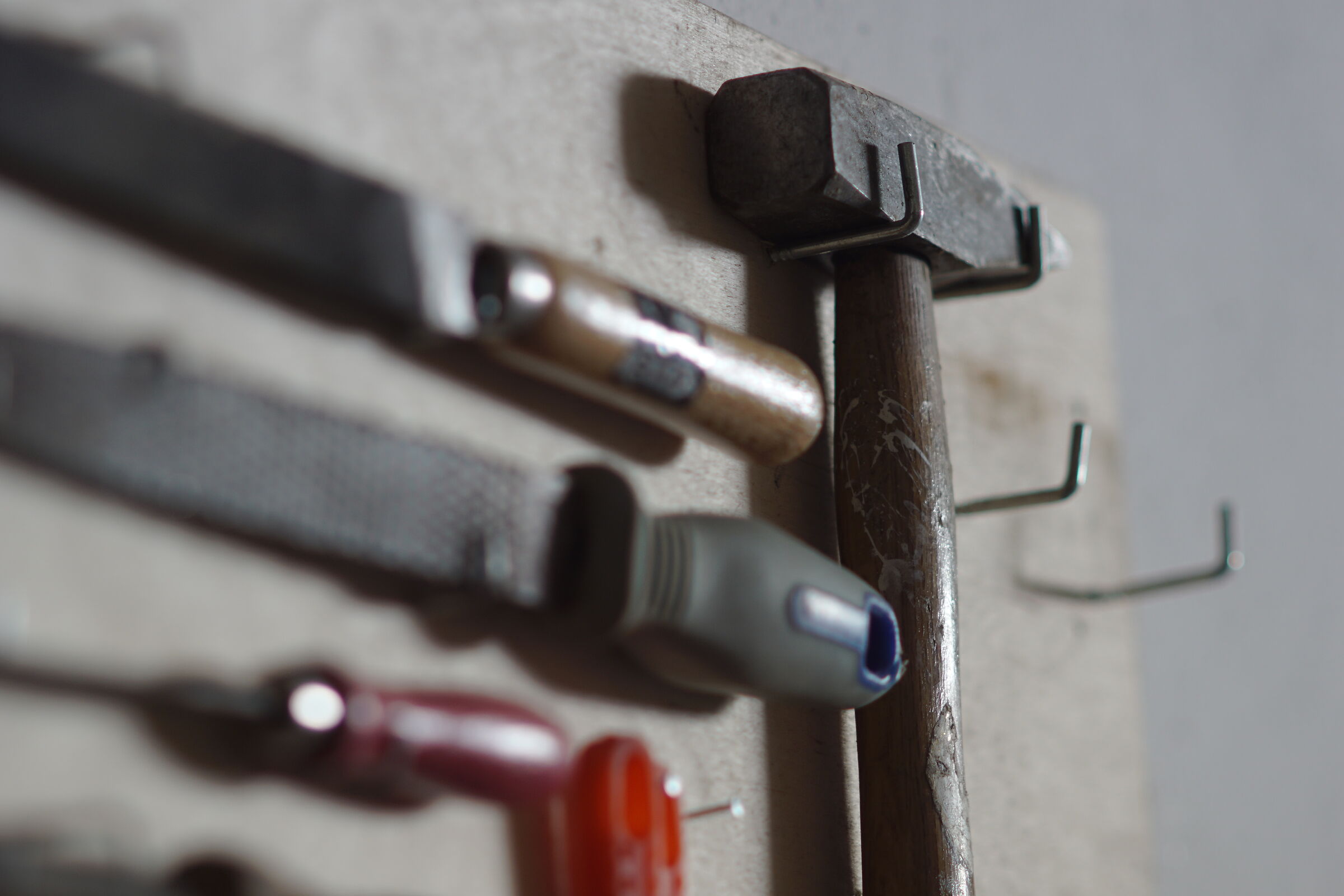 Basement floor hobby tools