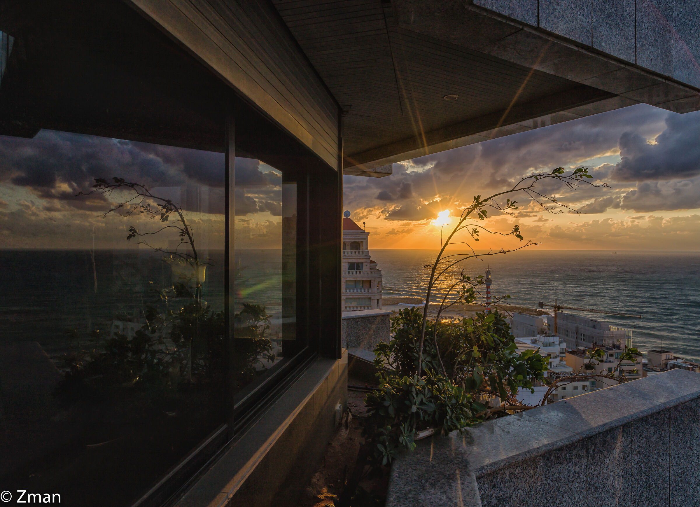 Sunset and The Balcony