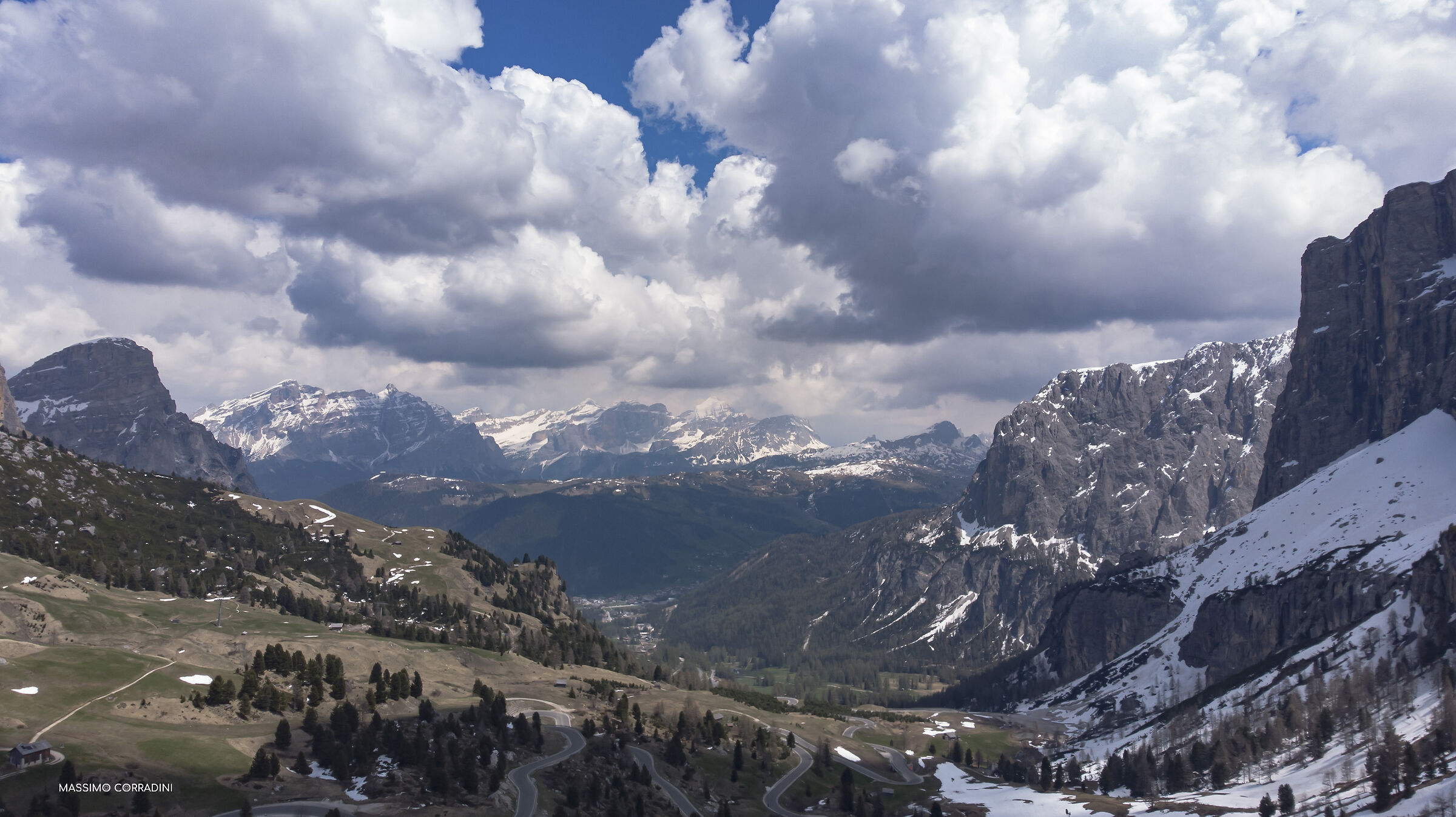 Overview from The Gardena Pass