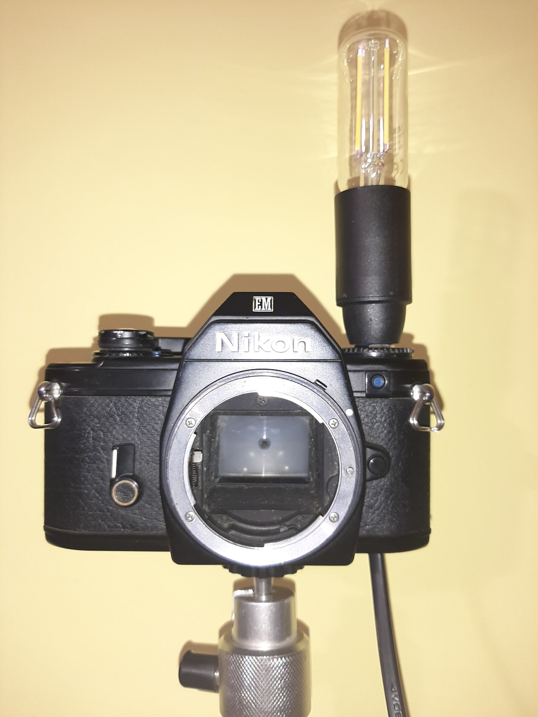 I gave light back to the Nikon EM 3