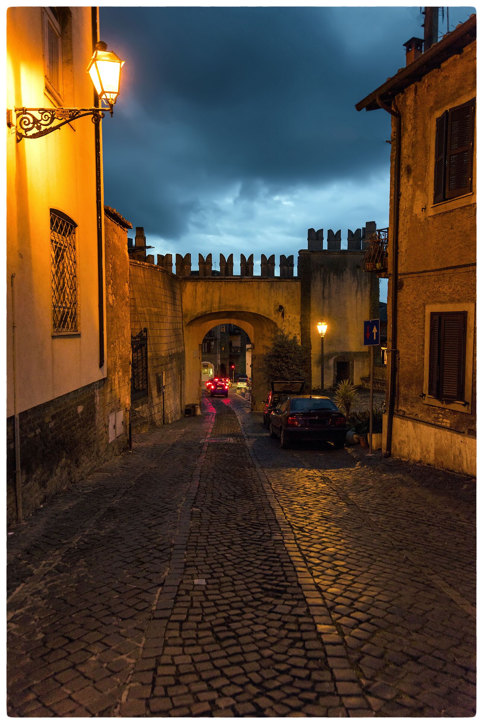 Exit road from the village