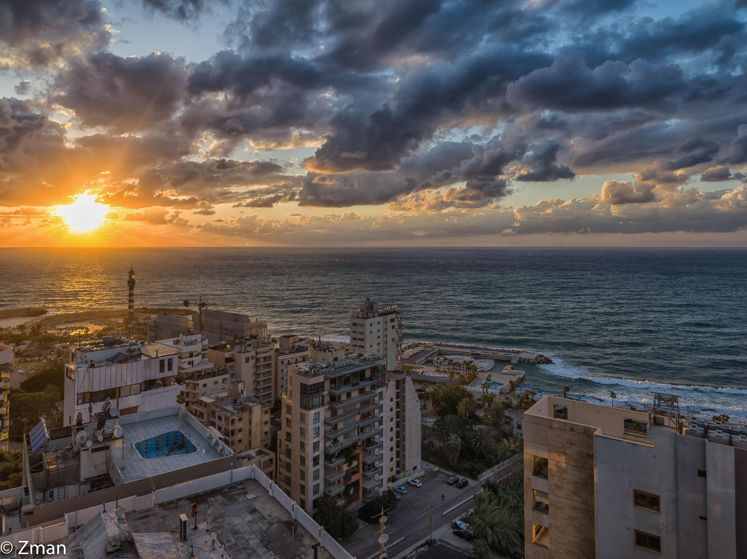 Beirut At Sunset
