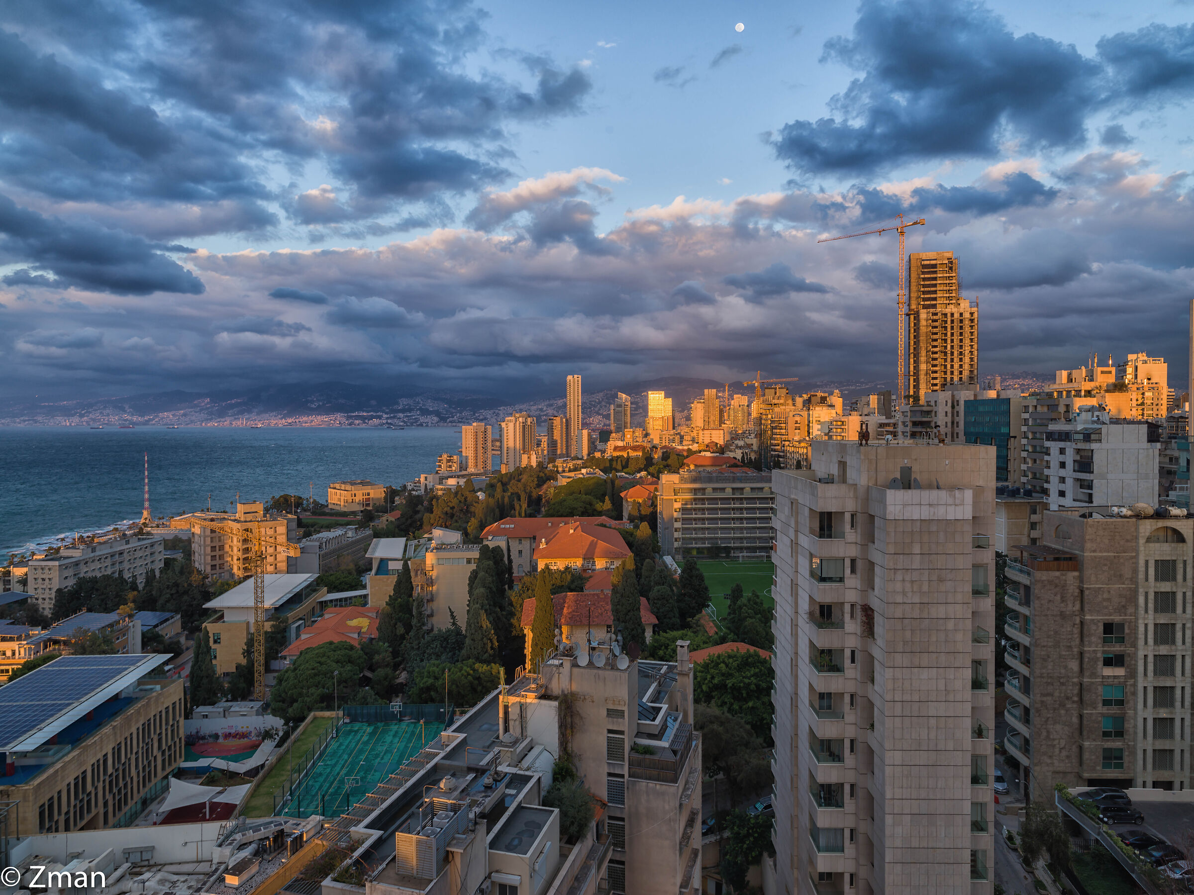 Beirut al tramonto