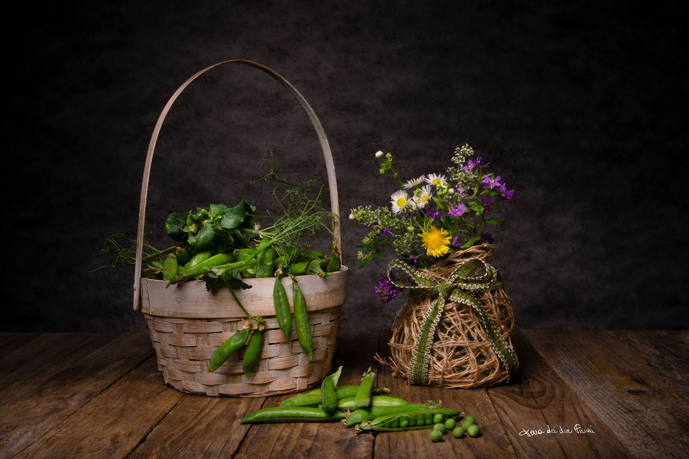 Peas and flowers...