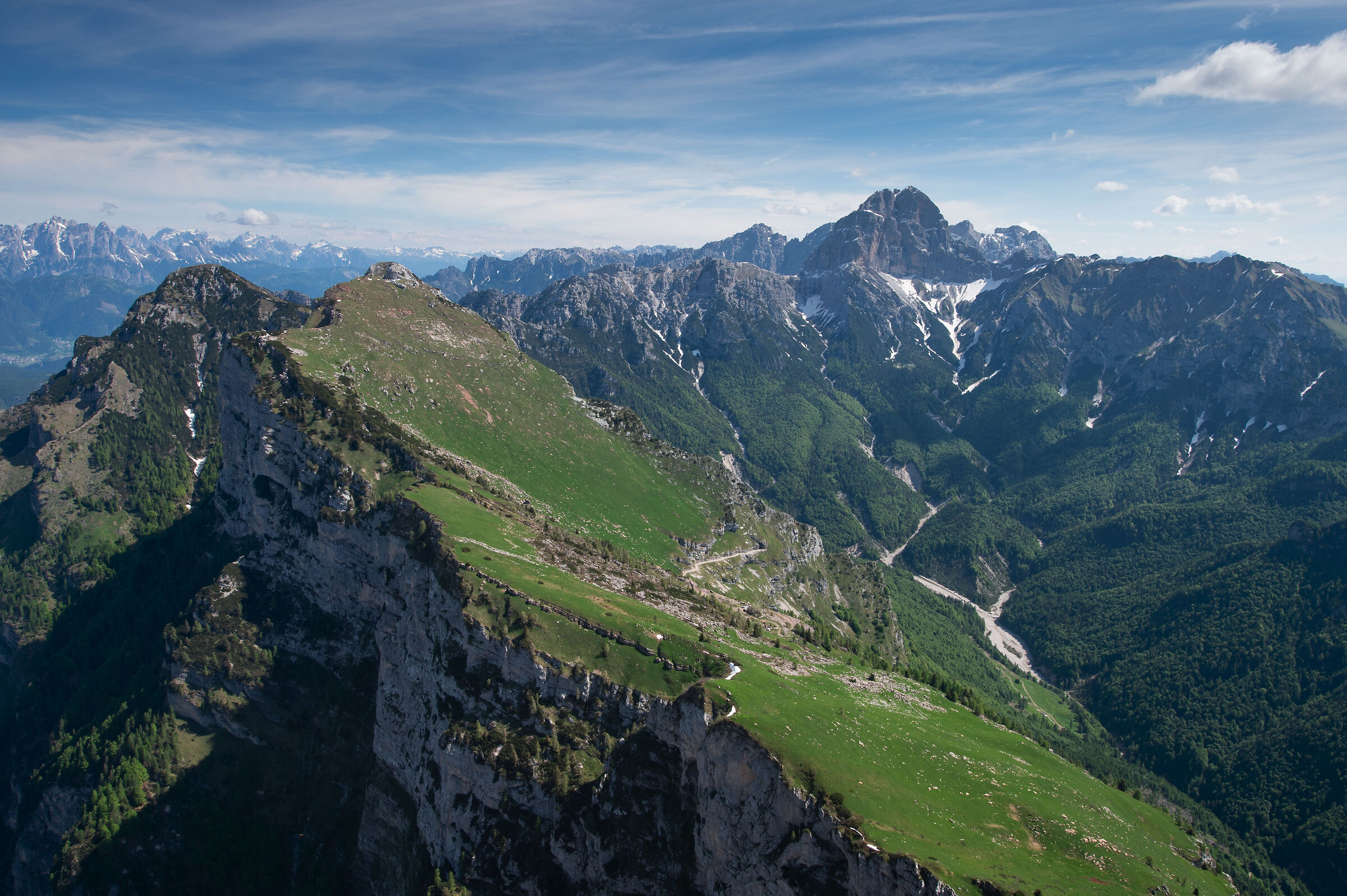 Panorama da monte Borgà Erto