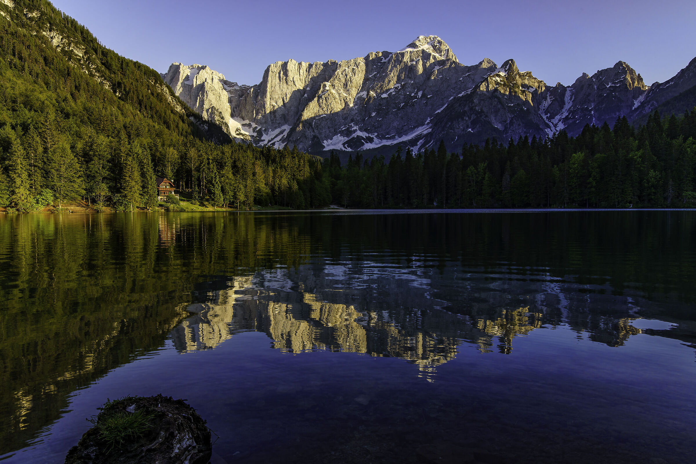 Ultime luci al lago inferiore di Fusine
