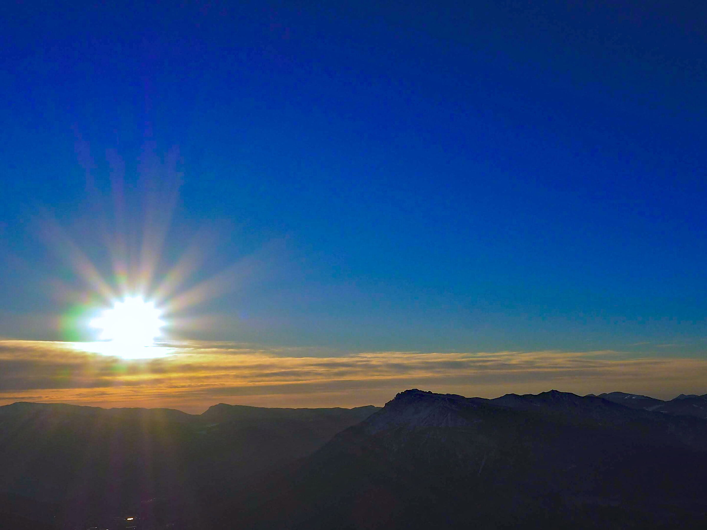 first sun on the Palon (2,239 m)