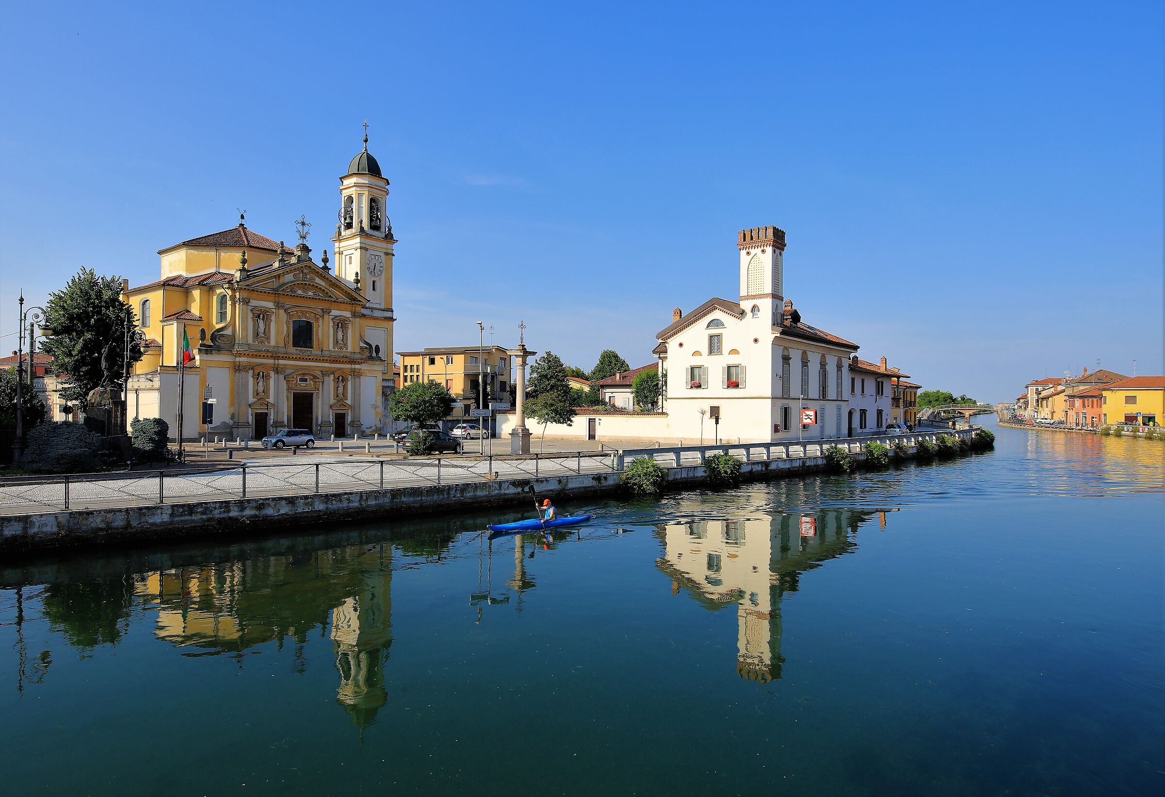 Passeggiata con la canoa
