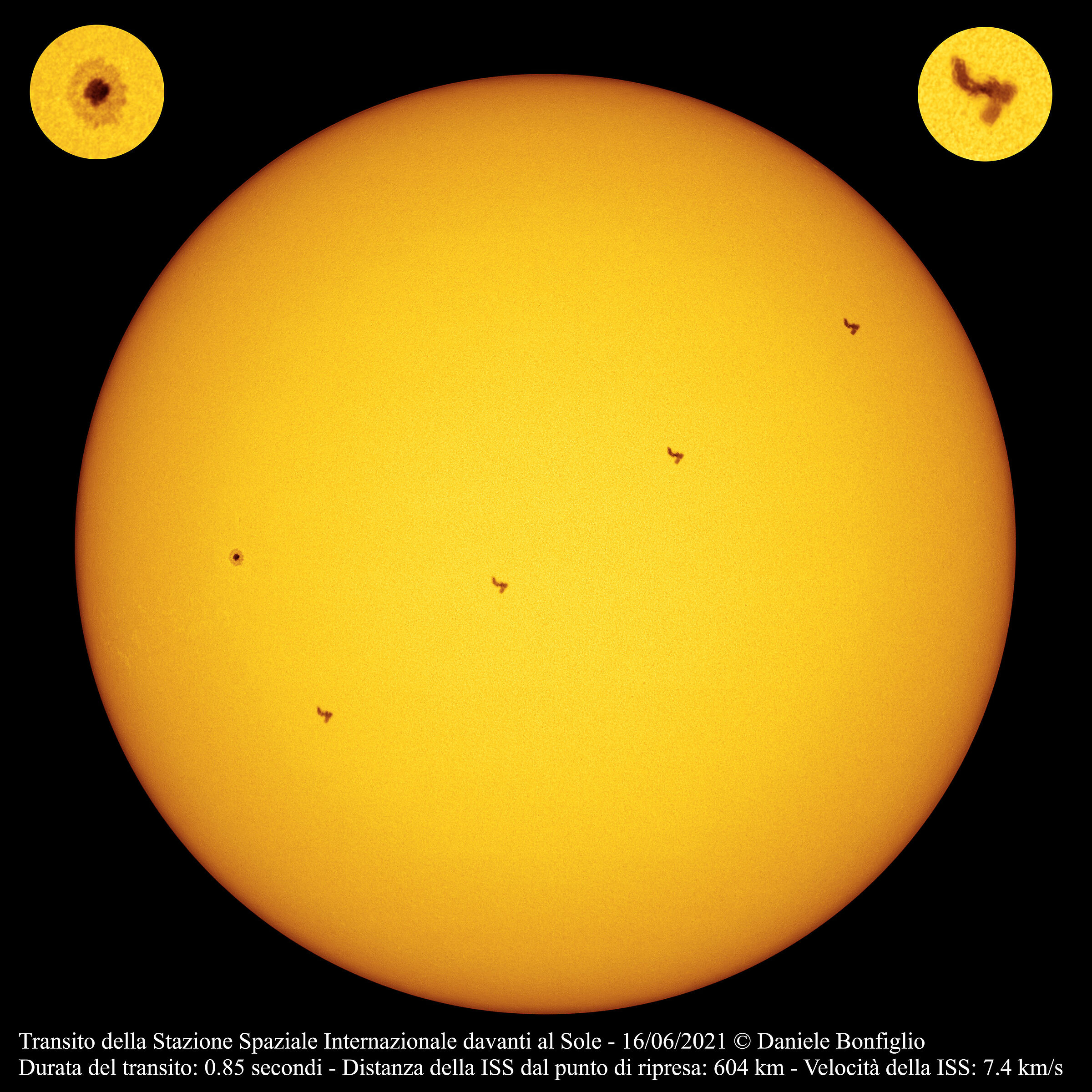 Transito solare ISS 16/06/2021