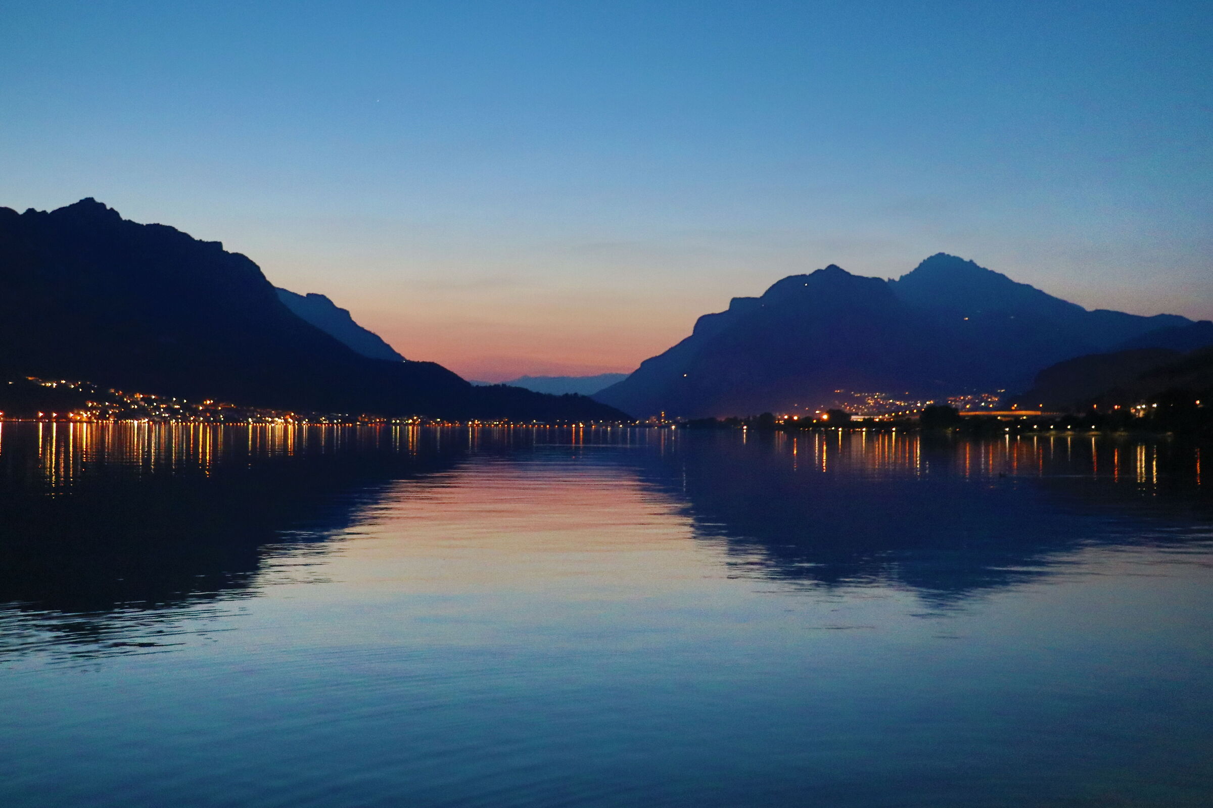 Sunset Lake Vercurago