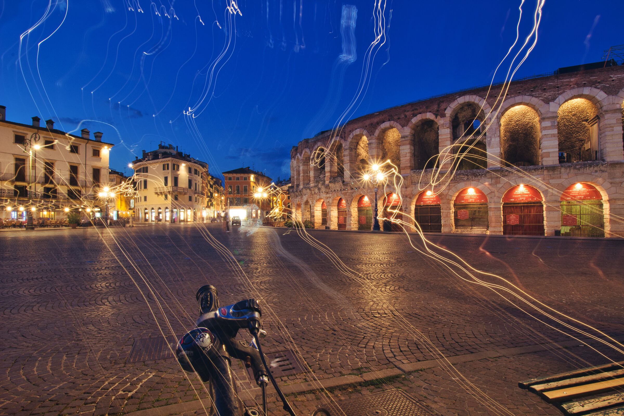 Dancing with Verona's lights