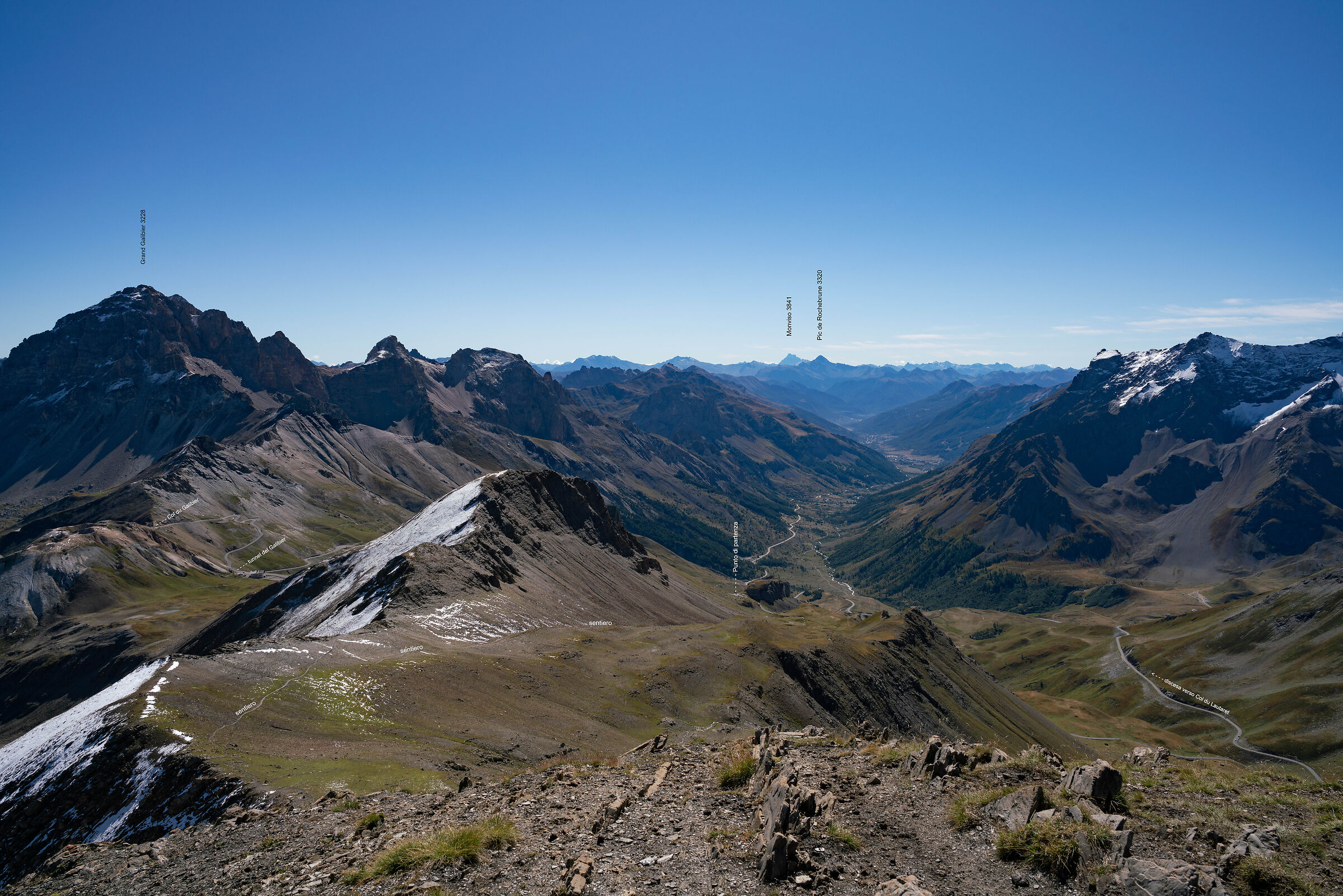 sentiero Pic Blanc Galibier