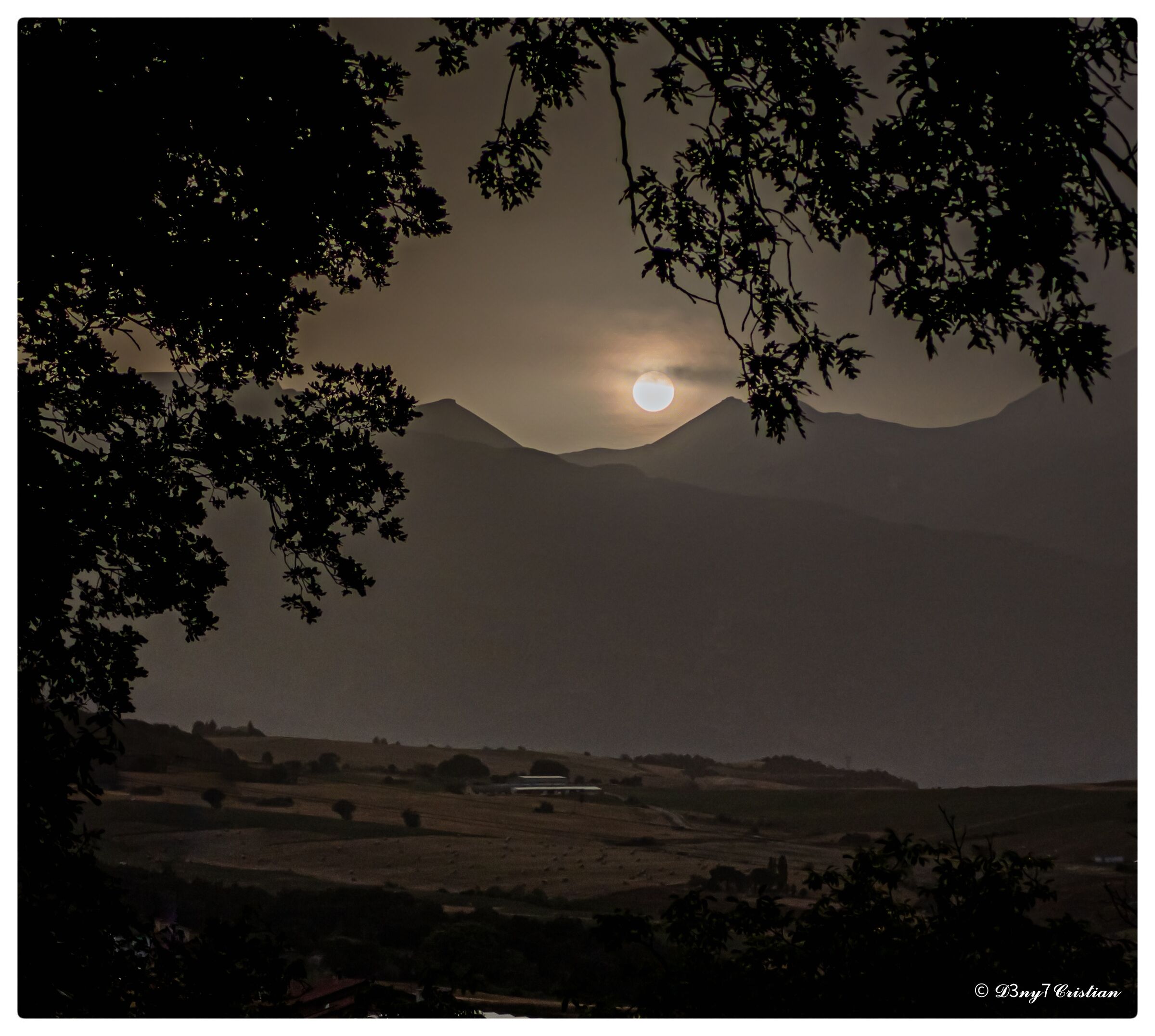 Sunset over the Maiella