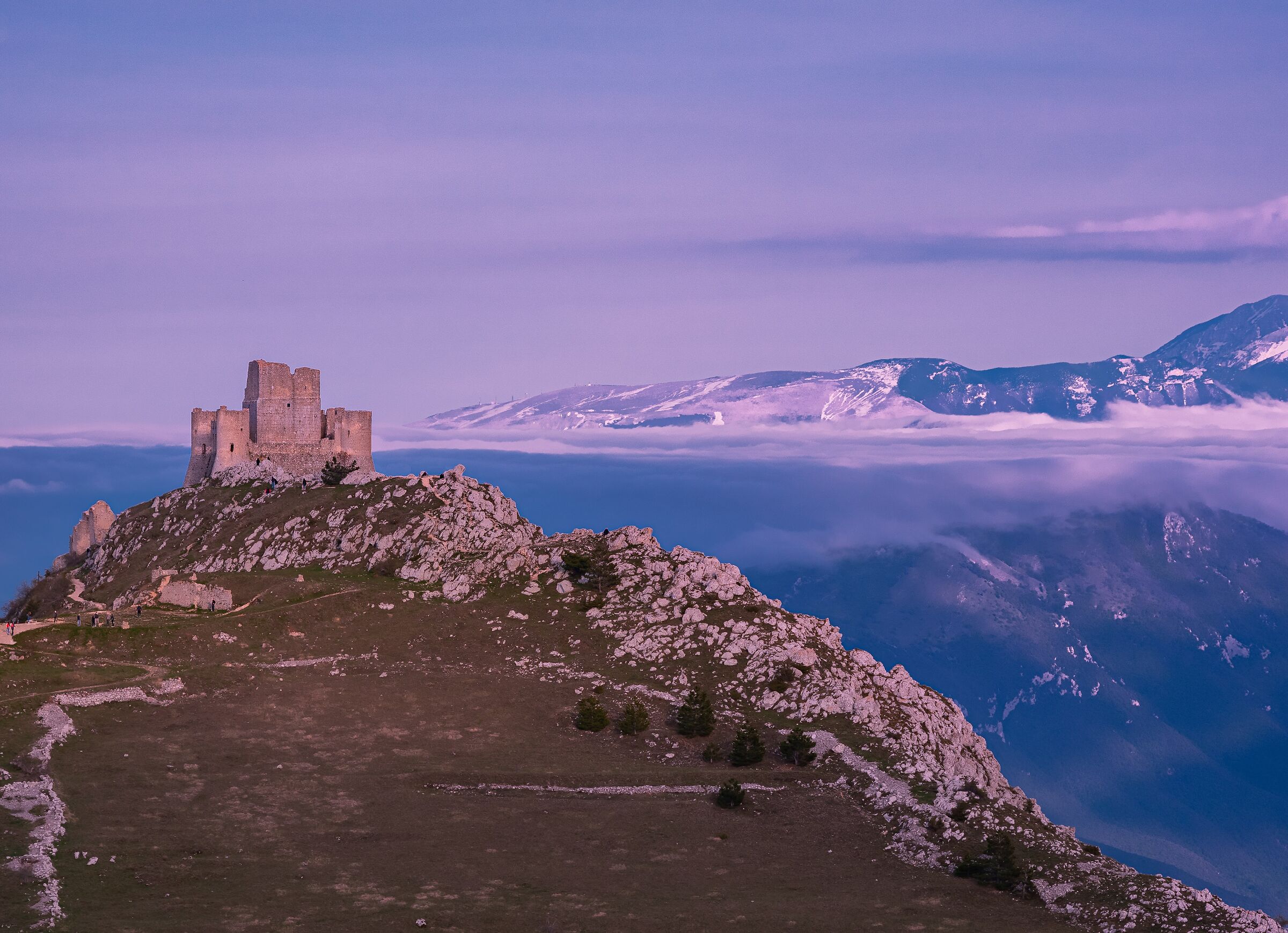 Un castello a livello delle nuvole