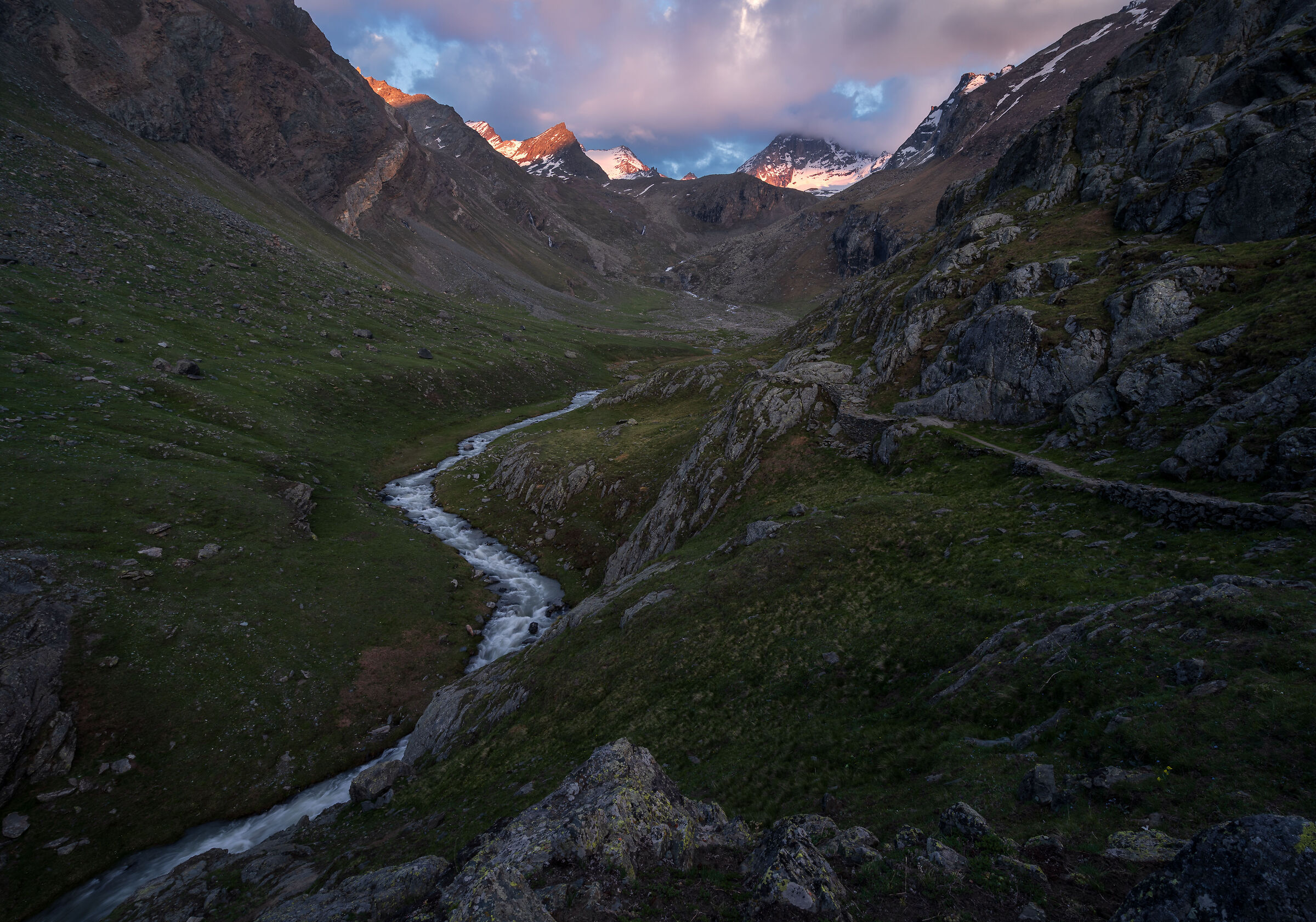 Tramonto sull' Herbetet