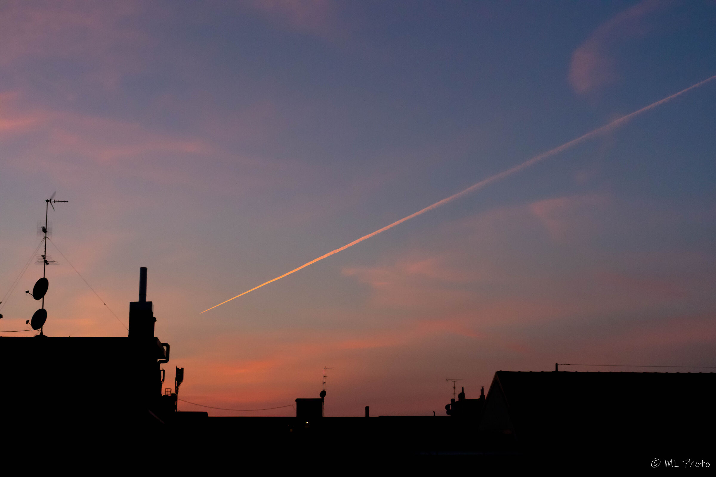 Volando verso il tramonto
