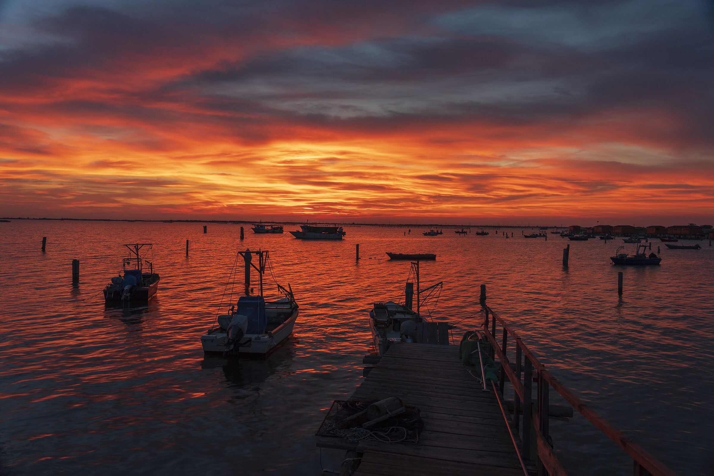 Tramonto presso Sacca degli Scardovari