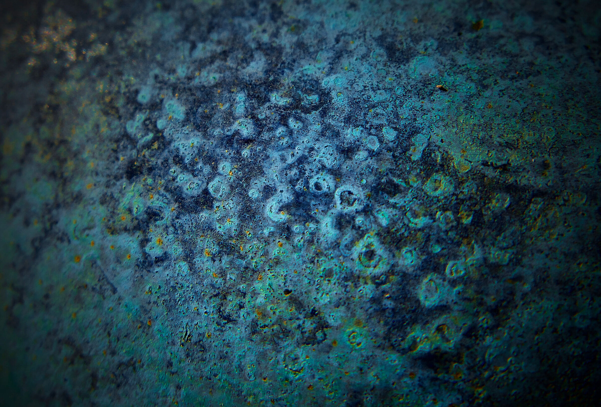 Macrofotografia di vaso in rame