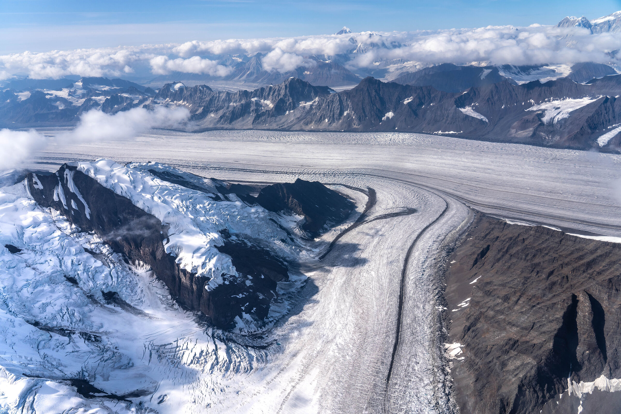 Flying to Denali- Ruth Glacier