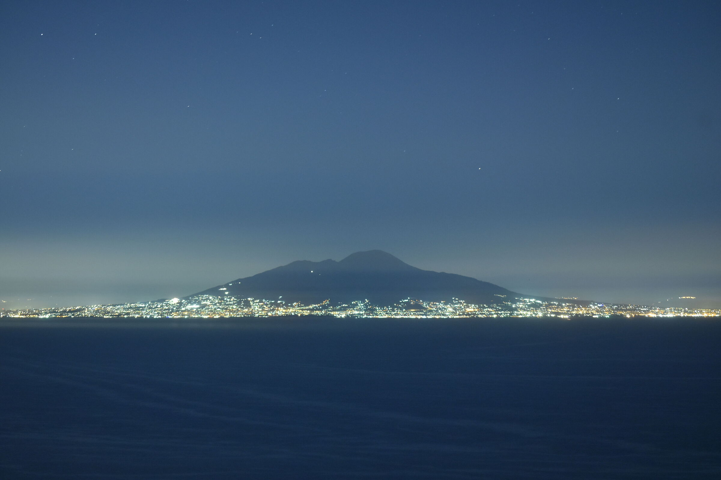 Naples and Vesuvius as seen from Capri