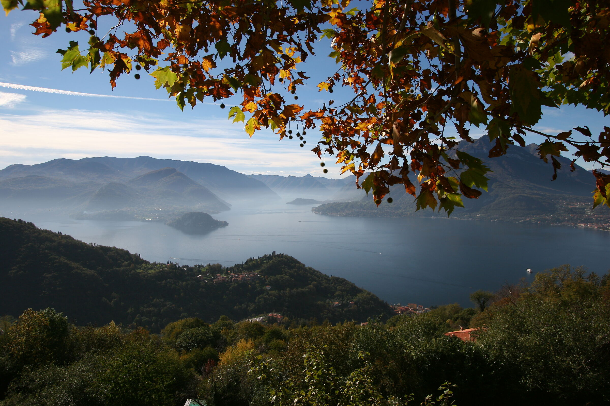 A terrace on Lake Como