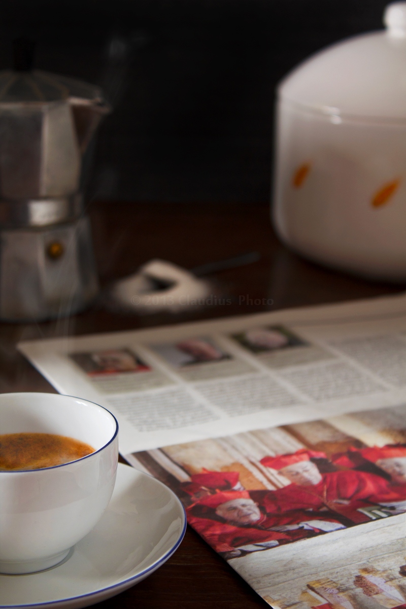 Coffee and newspaper