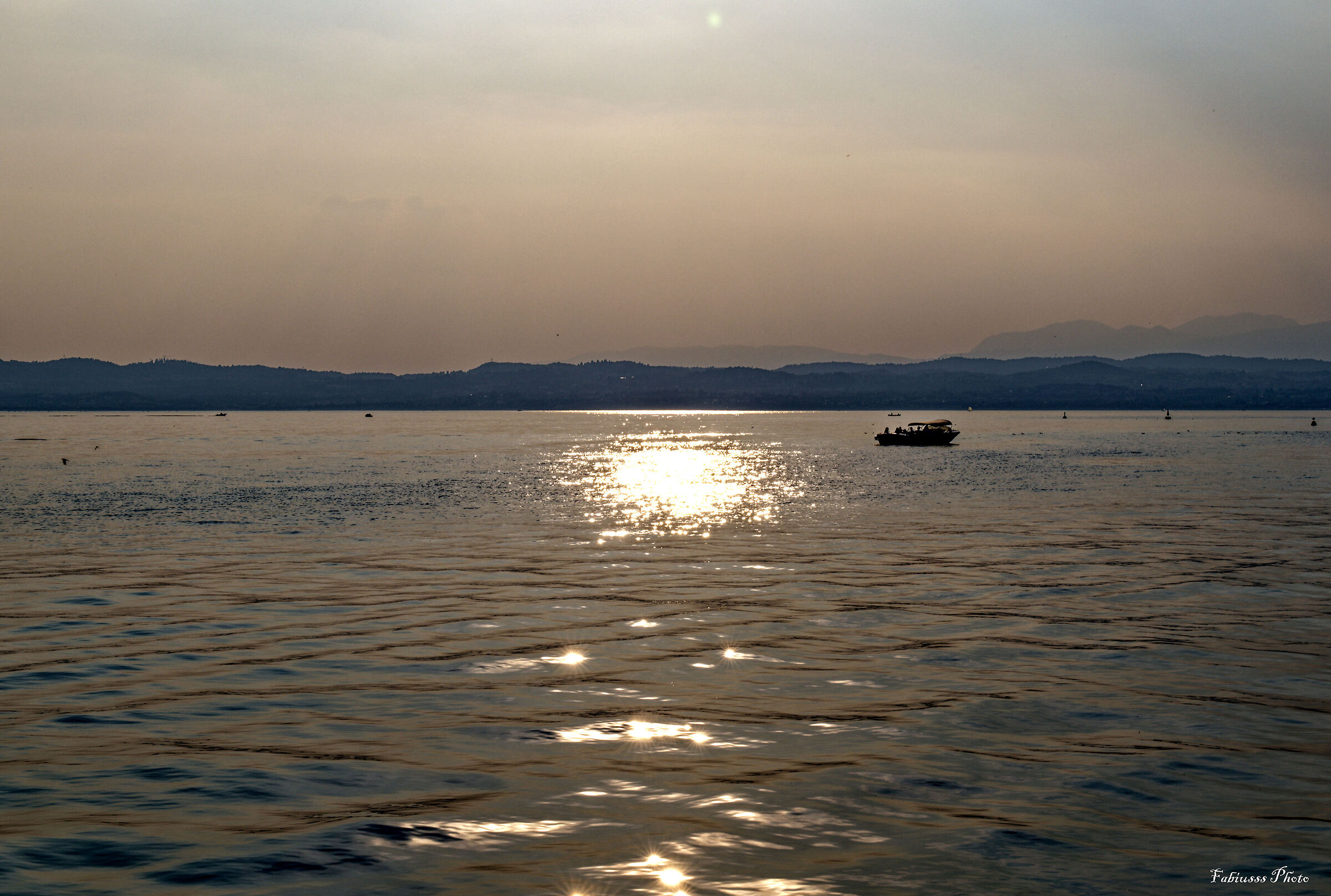 Tramonto sul LAgo di Garda