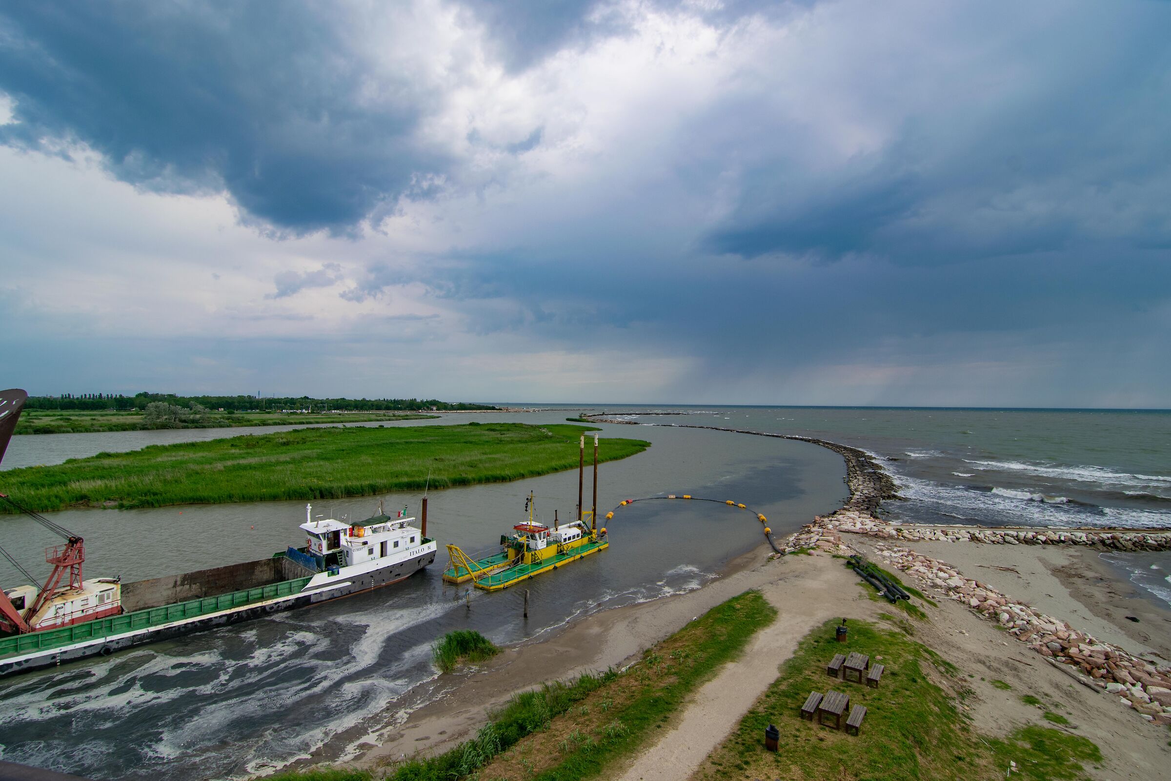 L'Adige entra nell'Adriatico
