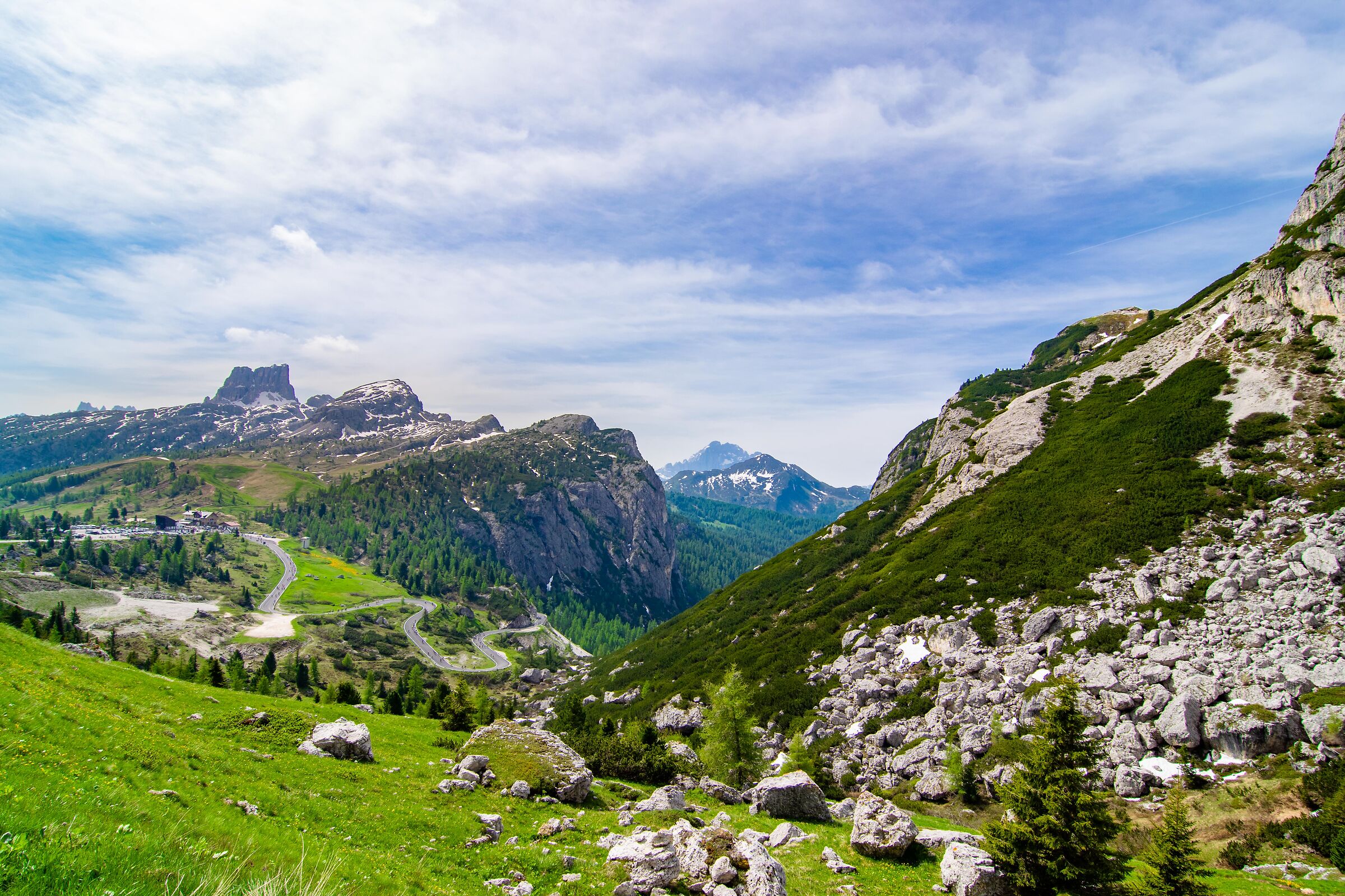 Ascent of the Falzarego Pass