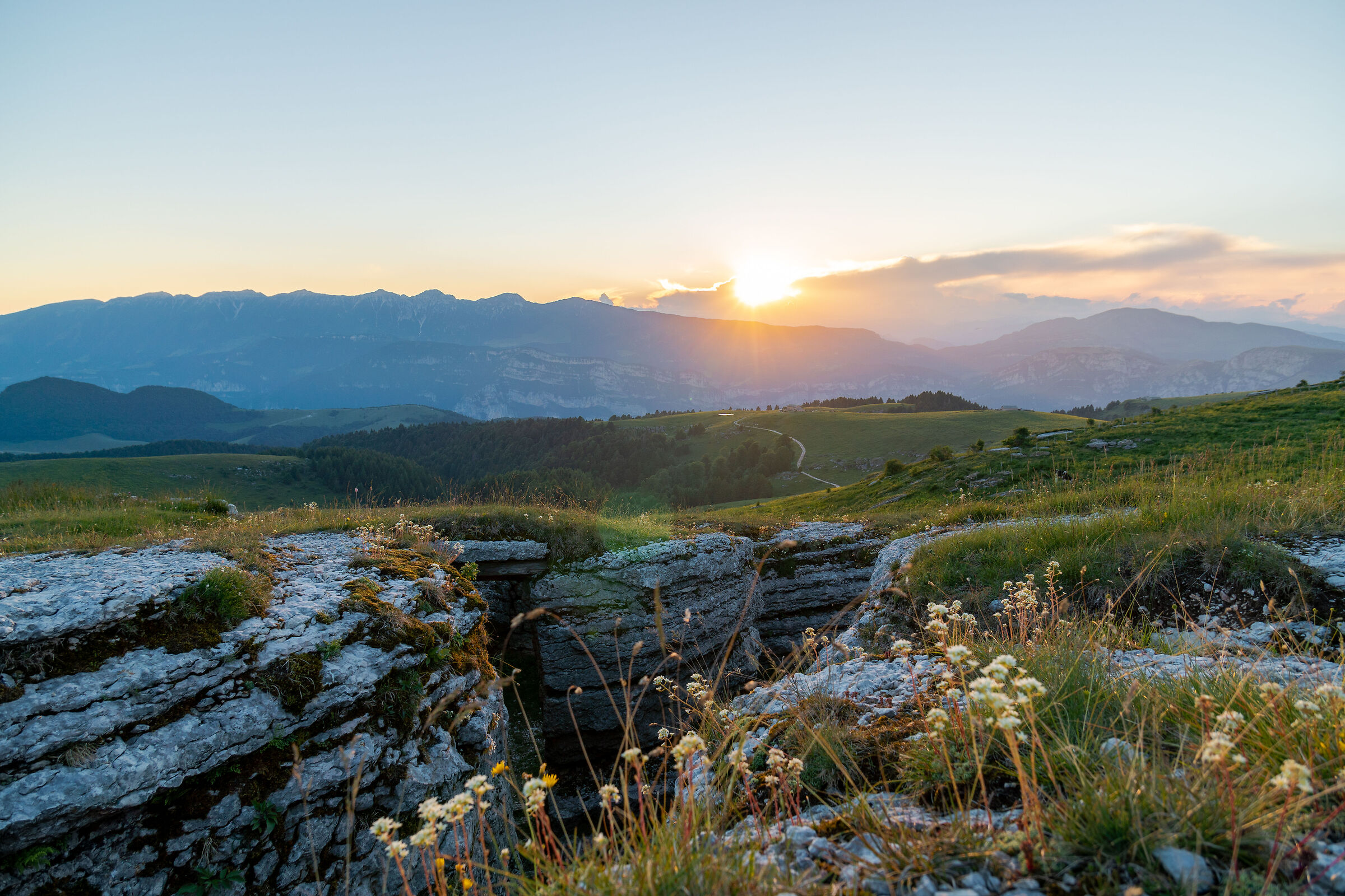 Just before sunset...