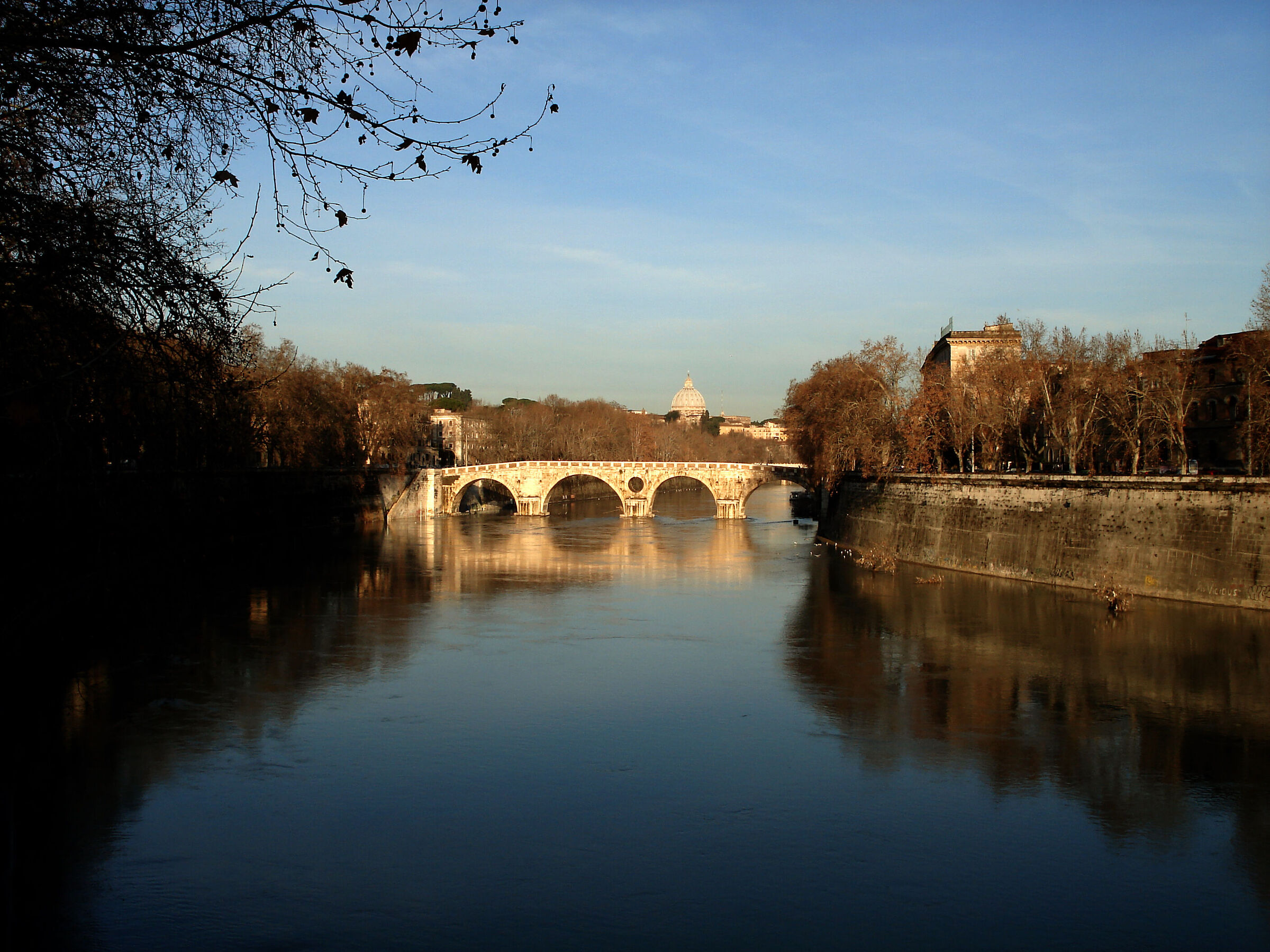 Acqua alta nel Tevere