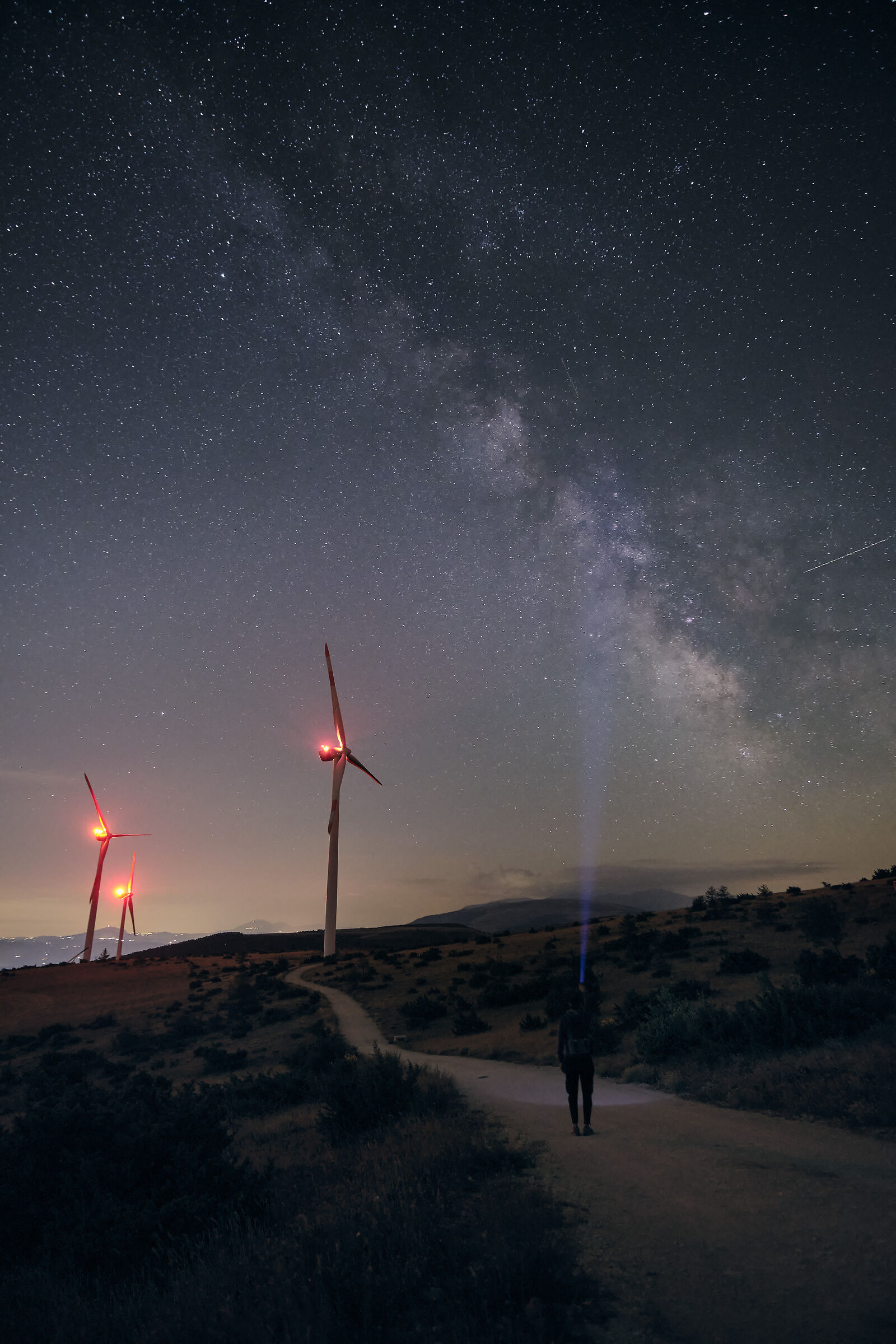Milky Way to wind turbines