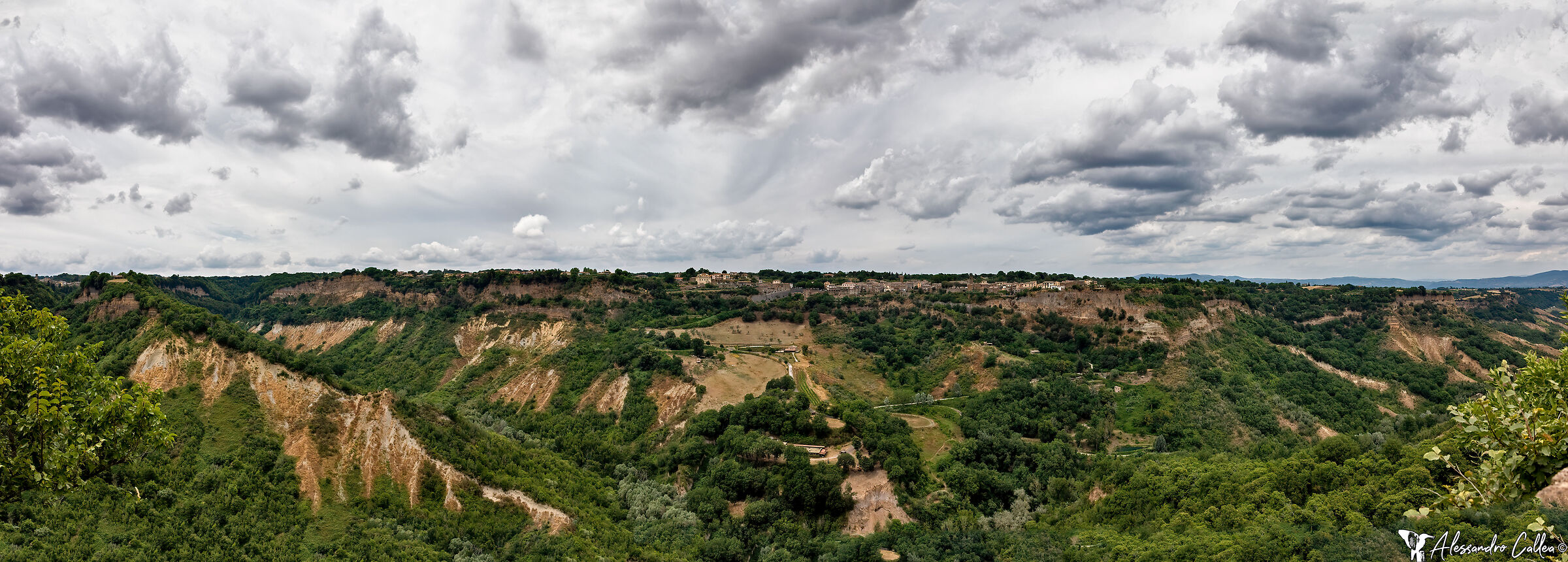 Panoramica da Civita di Bagnoregio