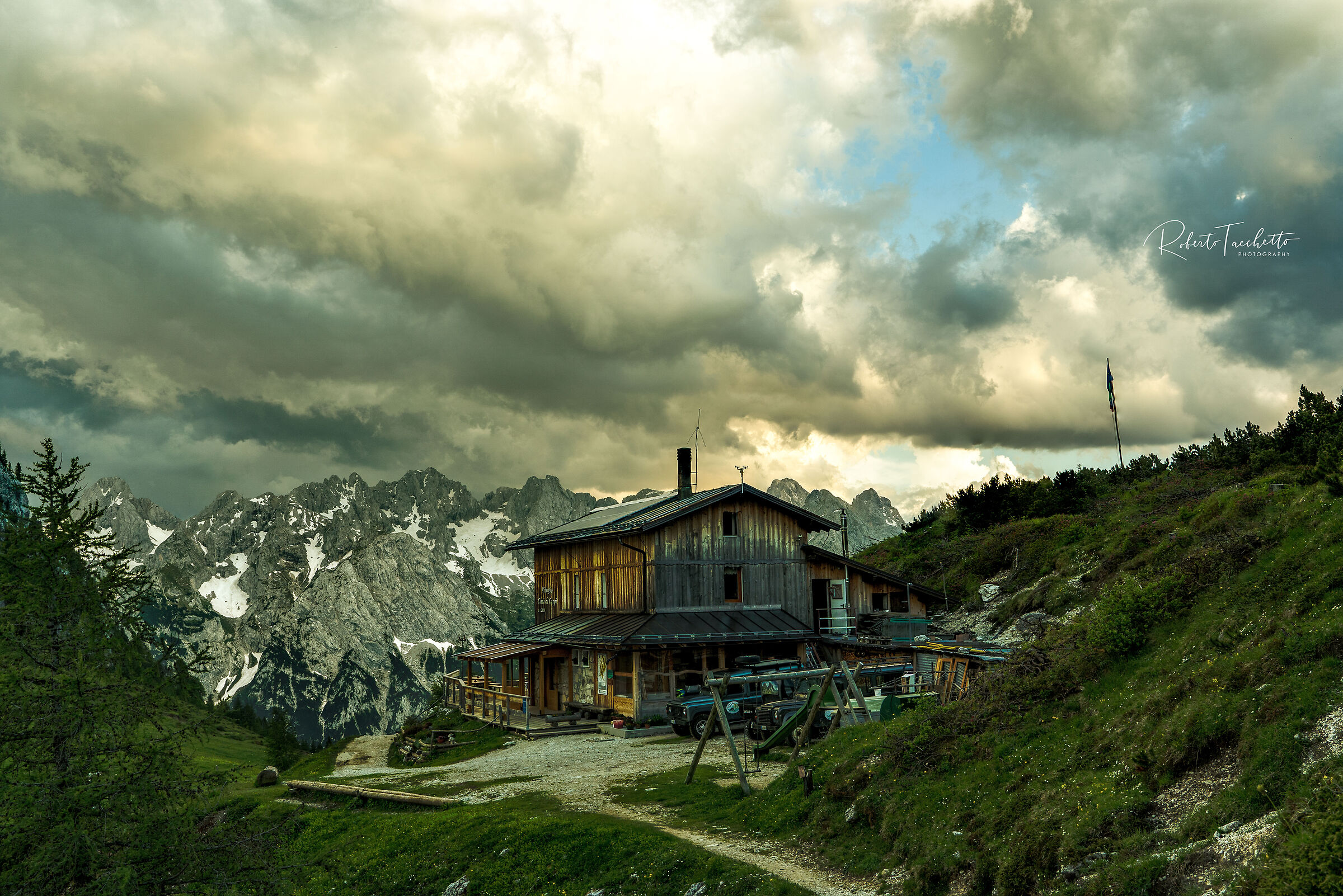 Rifugio al tramonto