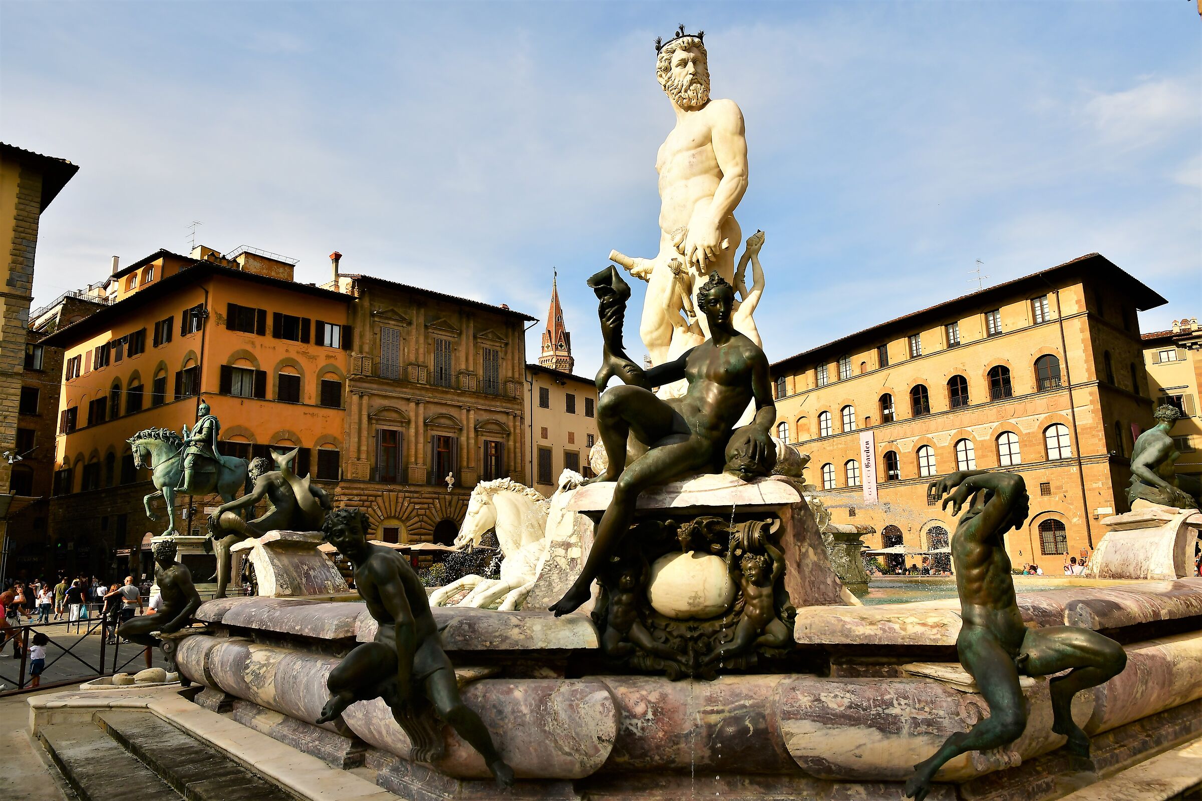 Piazza Signoria e la sua fontana.