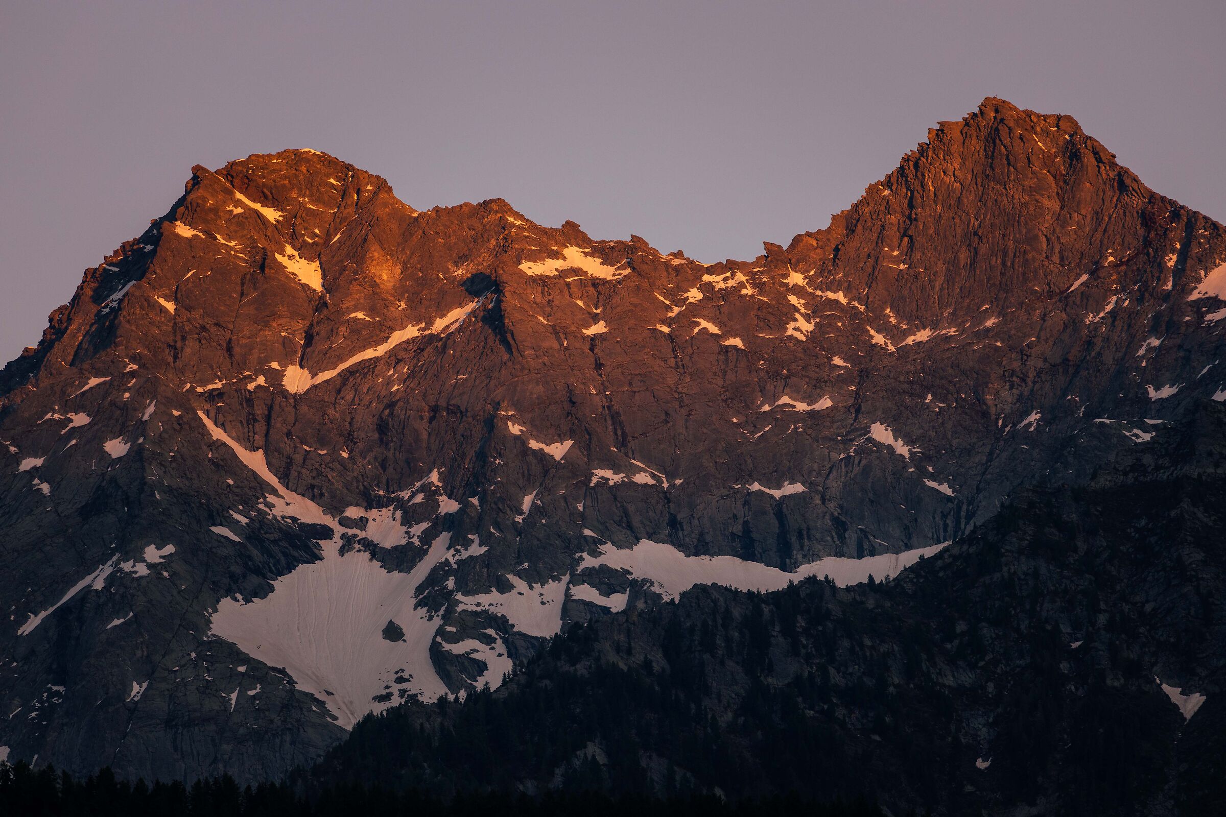 Sunset over the Ladies of Challand