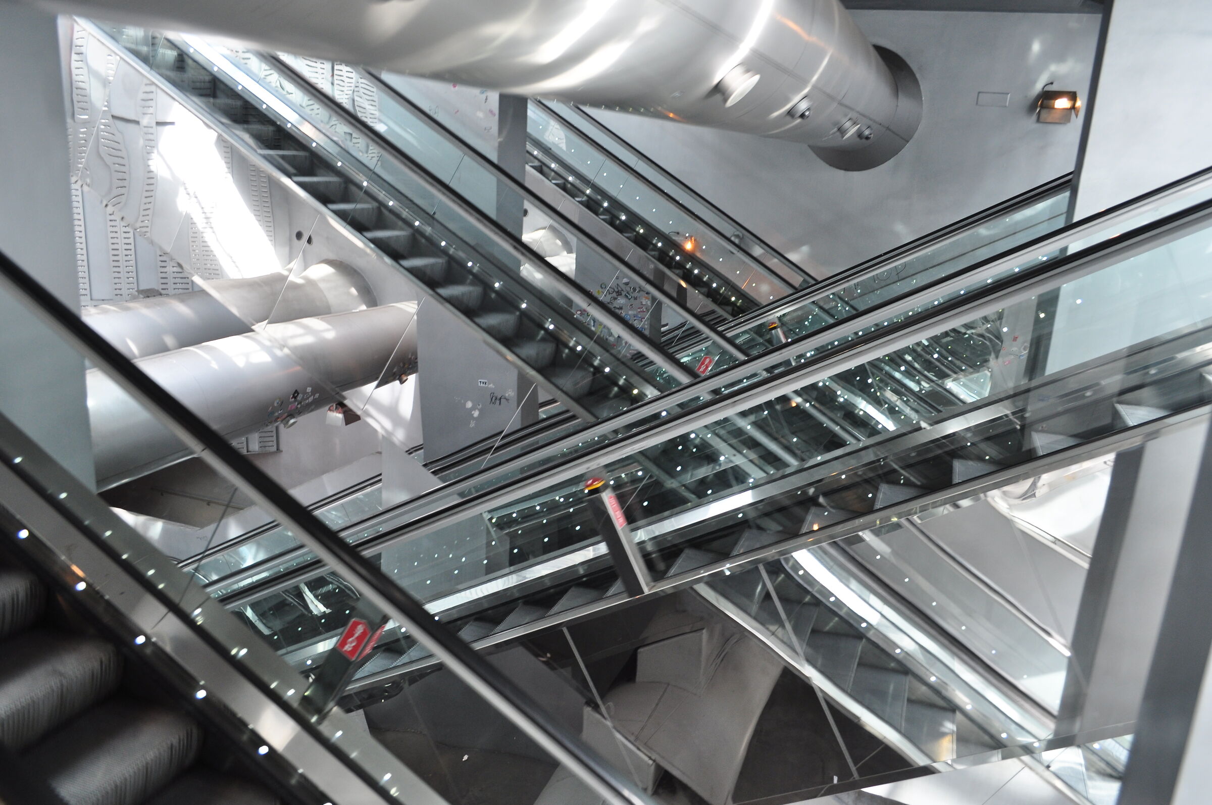 Naples - Piazza Garibaldi - metro escalators