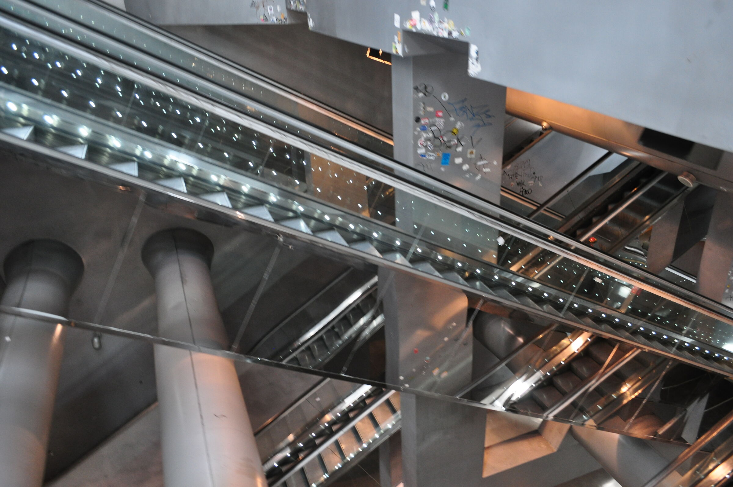 Naples - Piazza Garibaldi - metro escalators