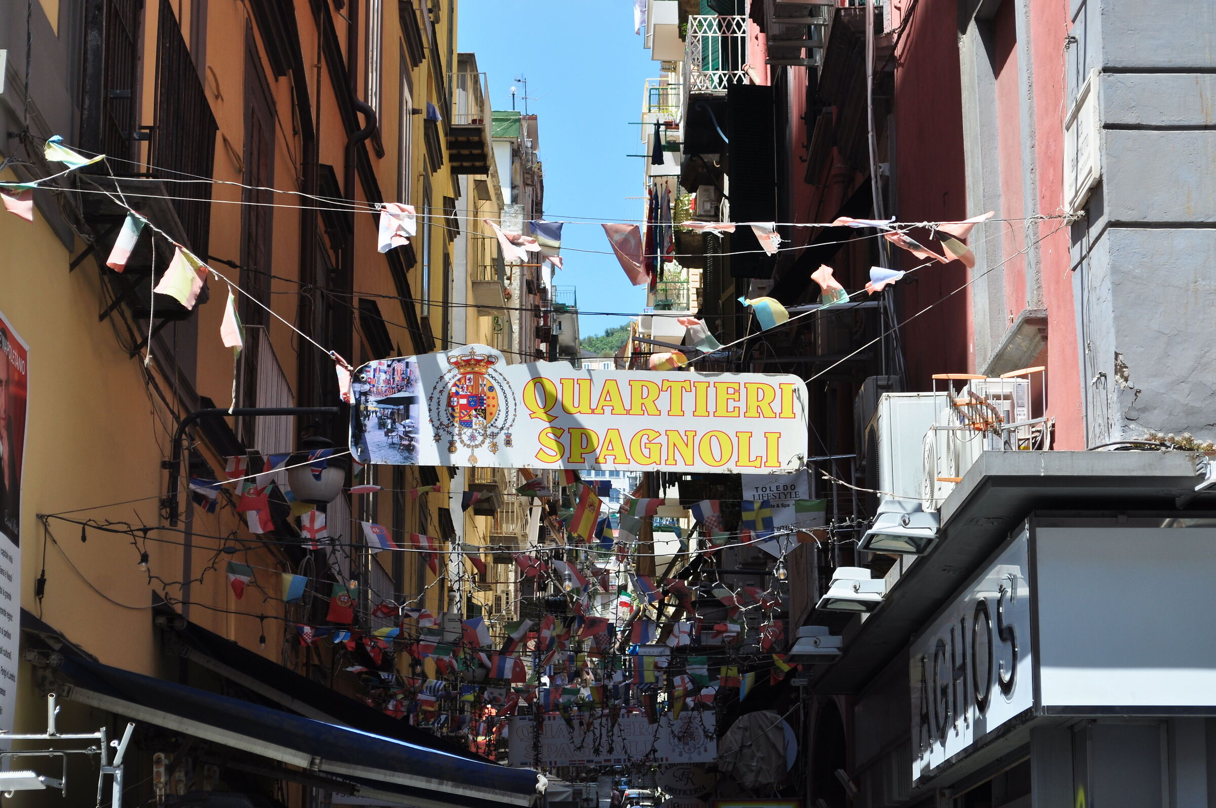 Naples - An access to the Spanish quarters from Via Toledo