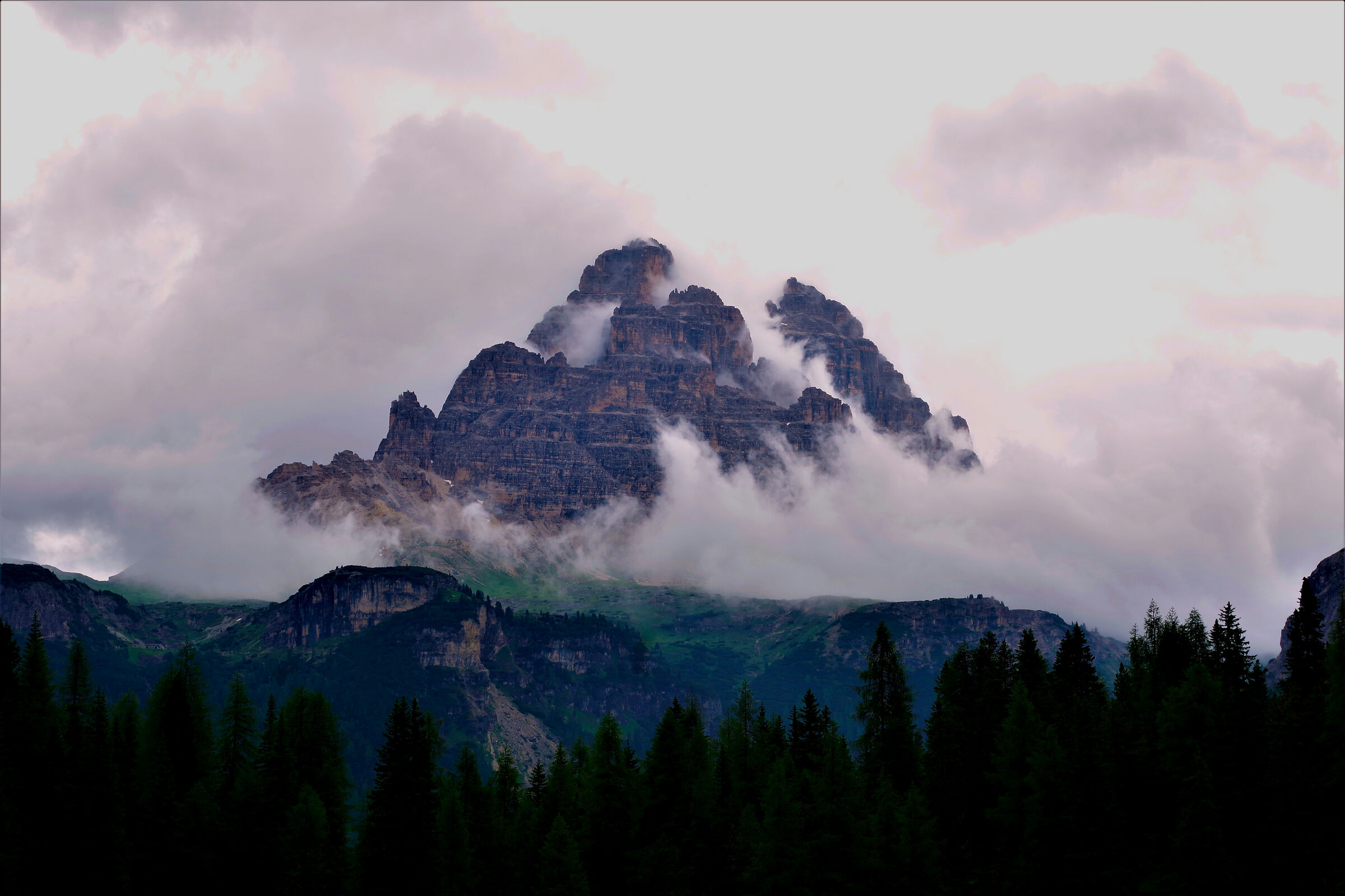 temporale sulle Tre Cime di Lavaredo