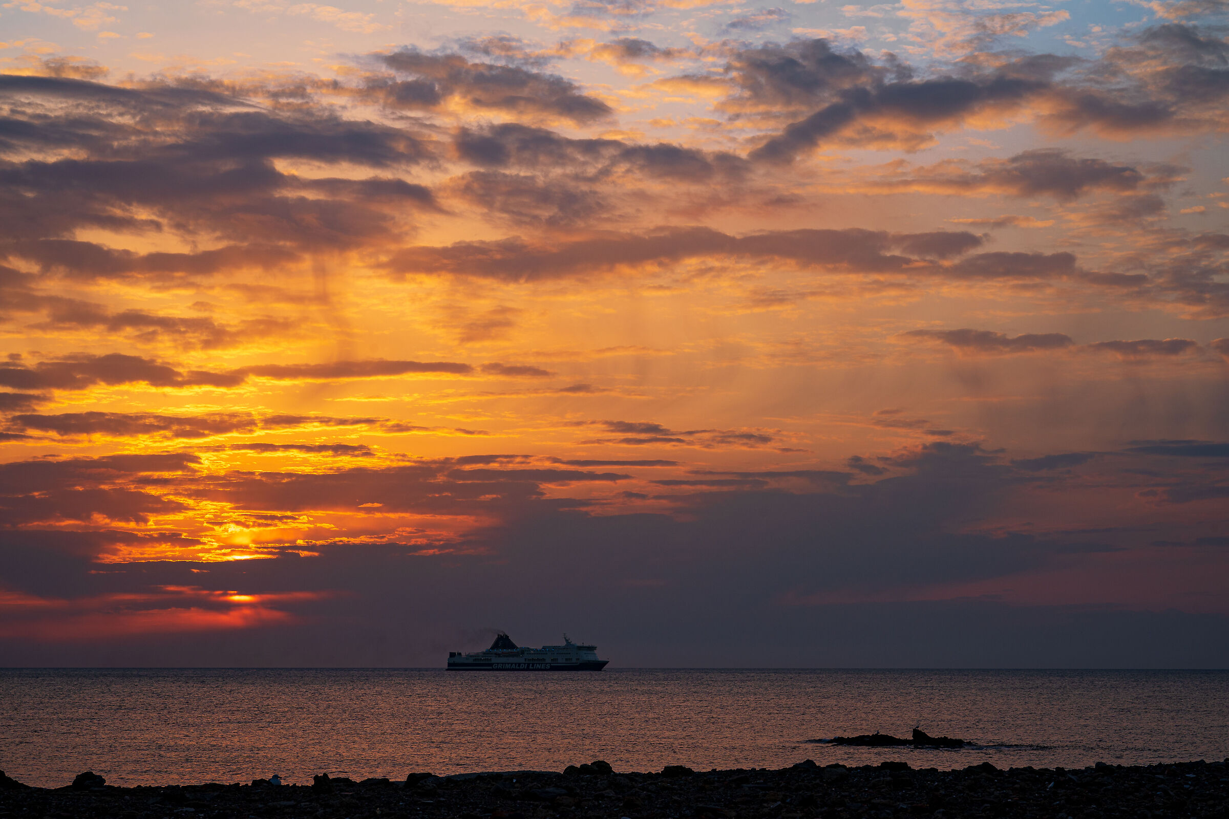 Tramonto con Mercantile