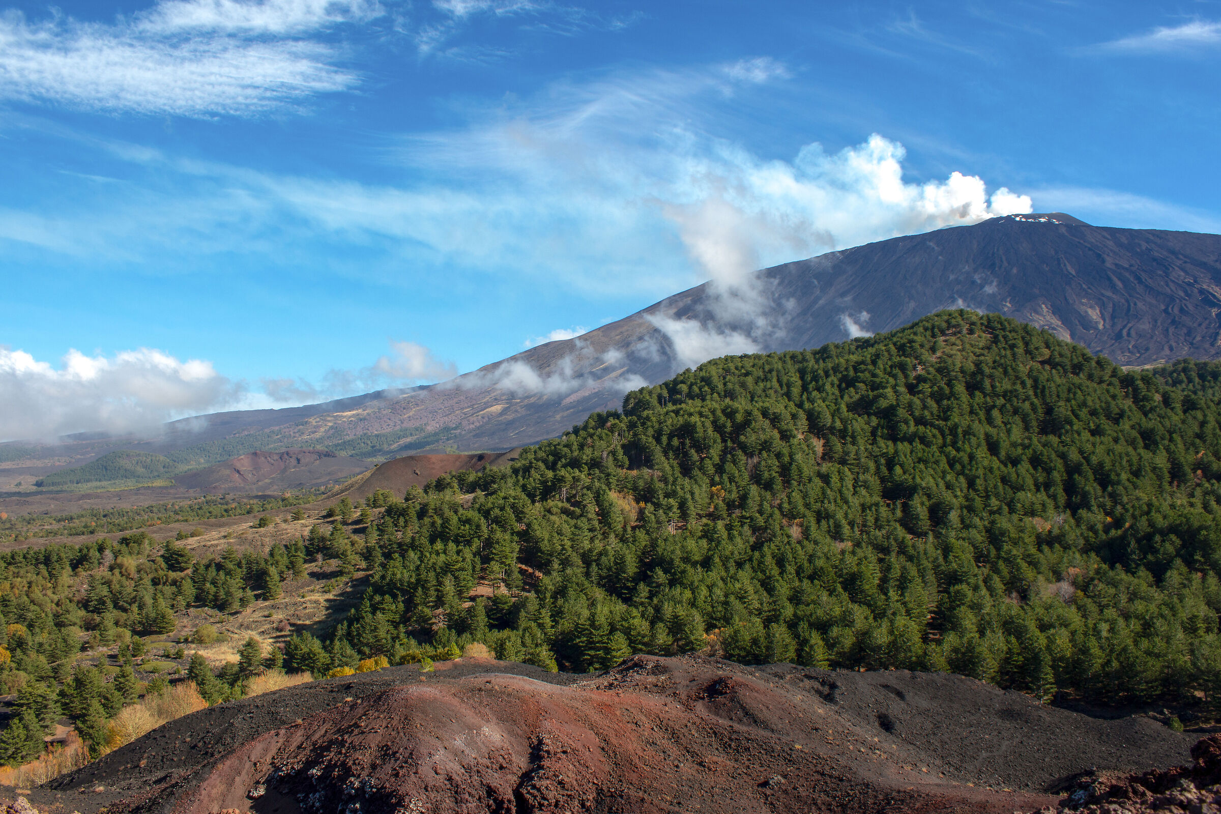 Postcard from the west side, Mt. Etna.
