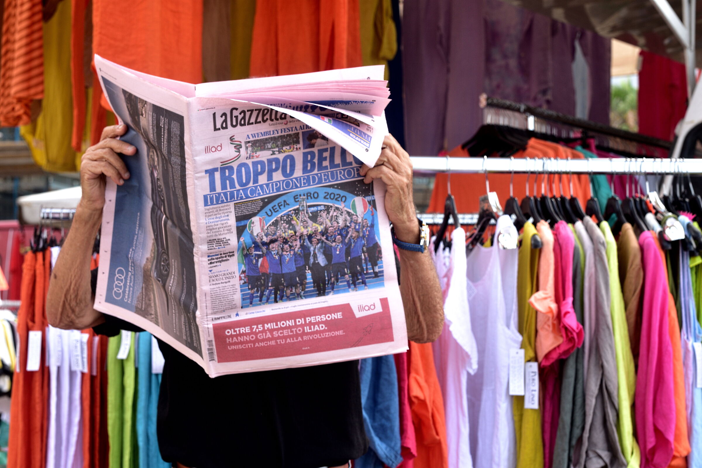 Italy champion of Europe.