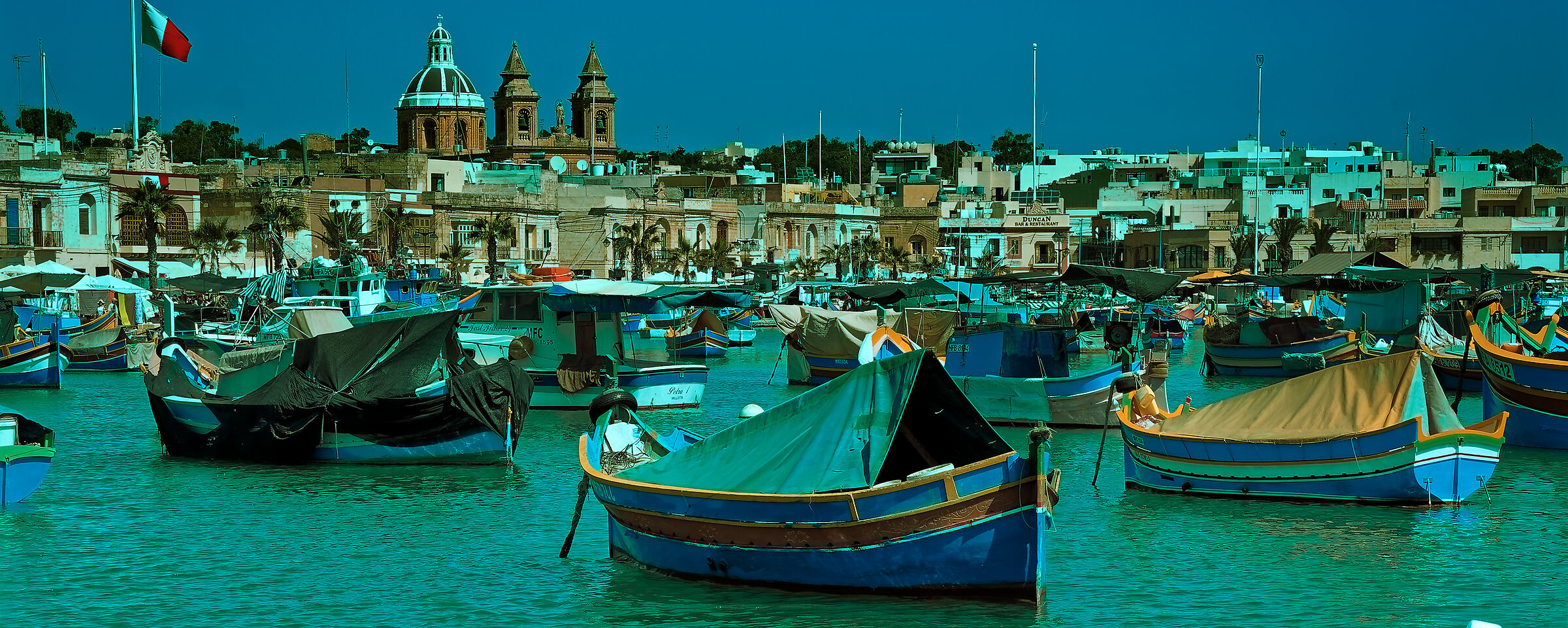 Malta - il porto di Marsaxlokk (t&o)