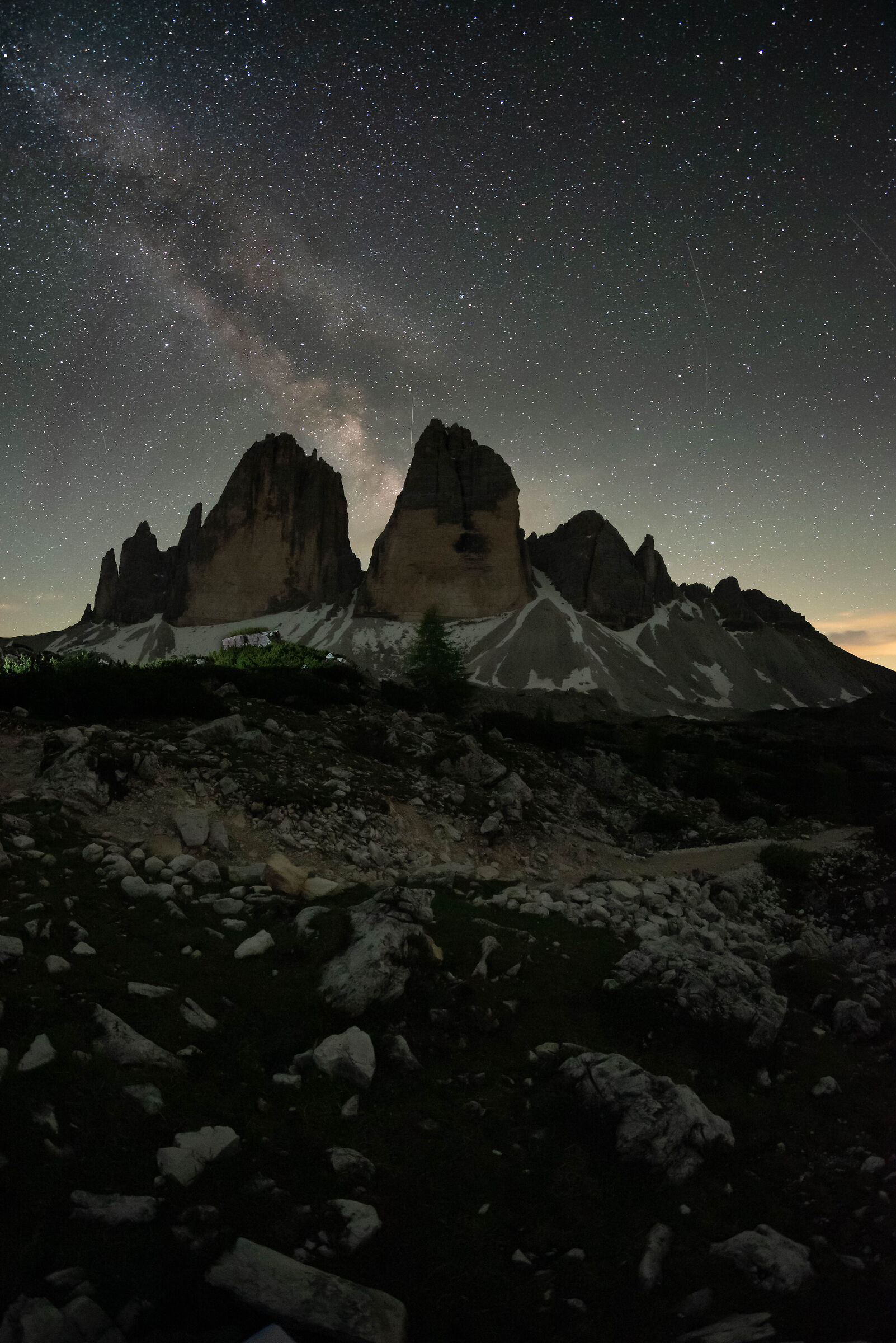 Milky Way to the Three Peaks