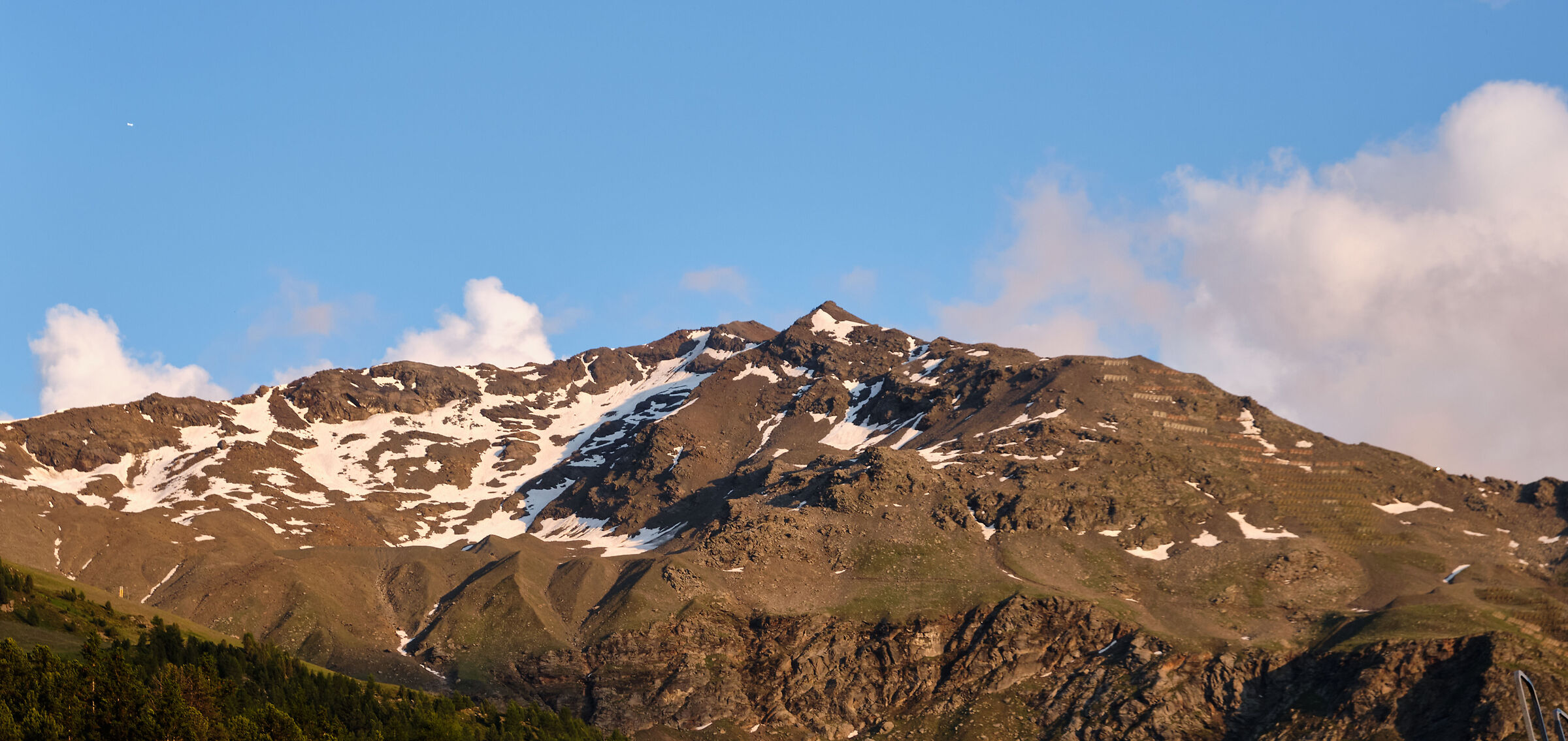 Monte vallecetta at sunset