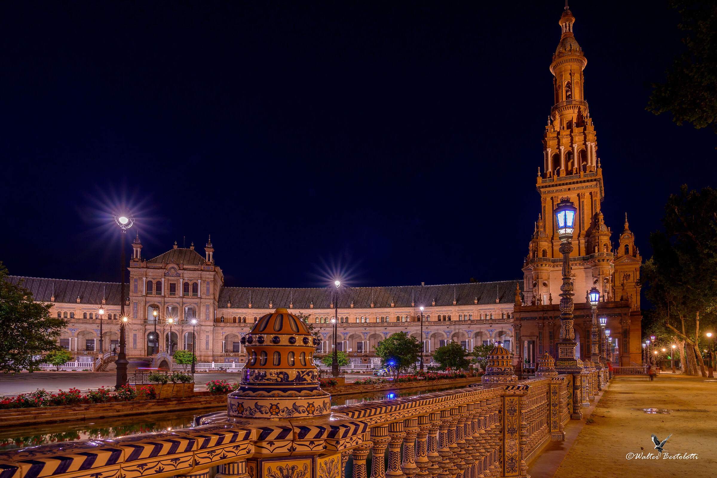 night in Plaza de Espagna