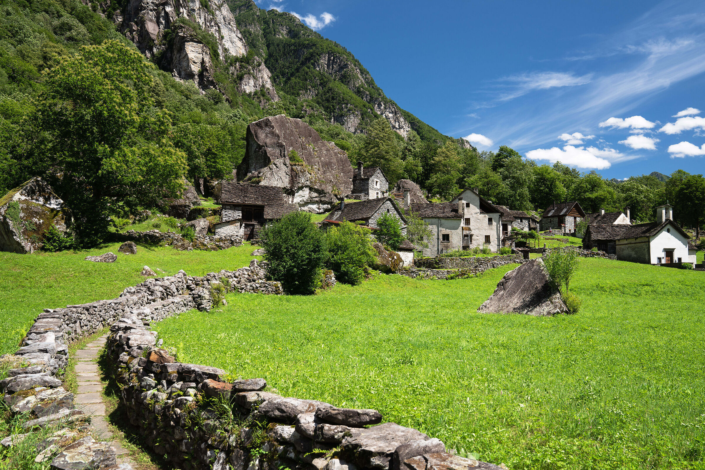 The splüi of the Bavona Valley