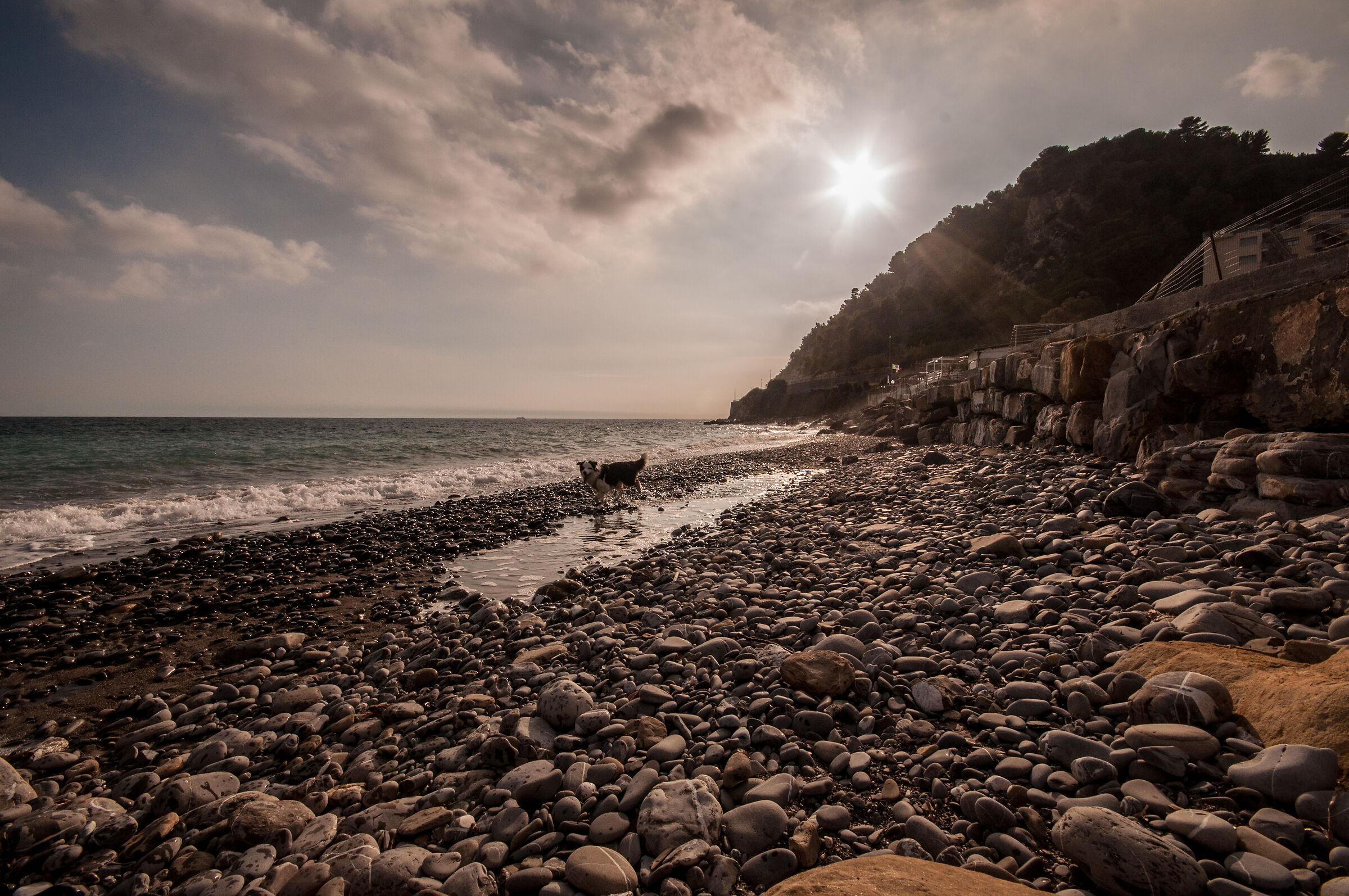 Spiaggia di Diano Marina in autunno
